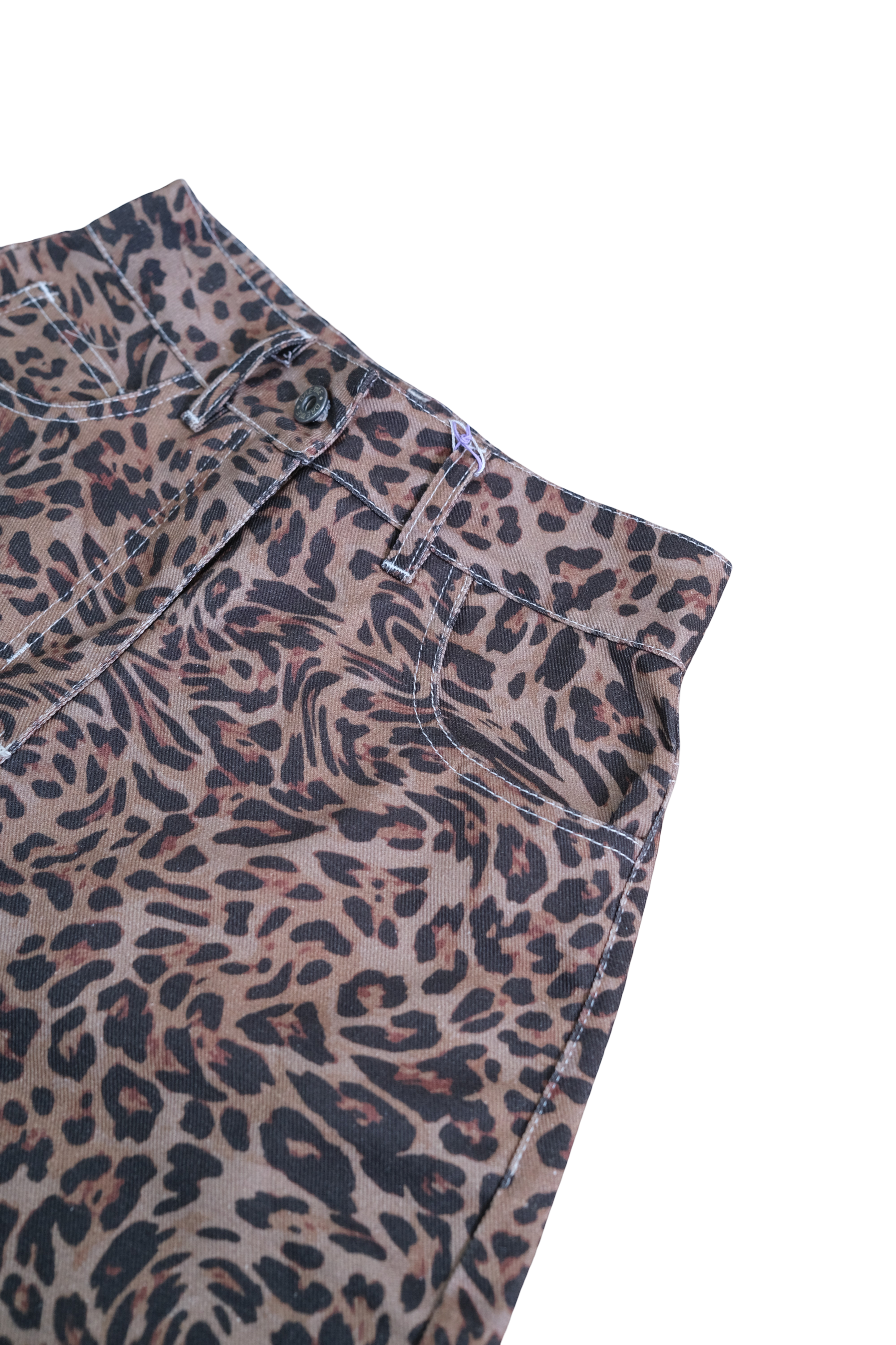 Bermuda Denim Animal Print Café