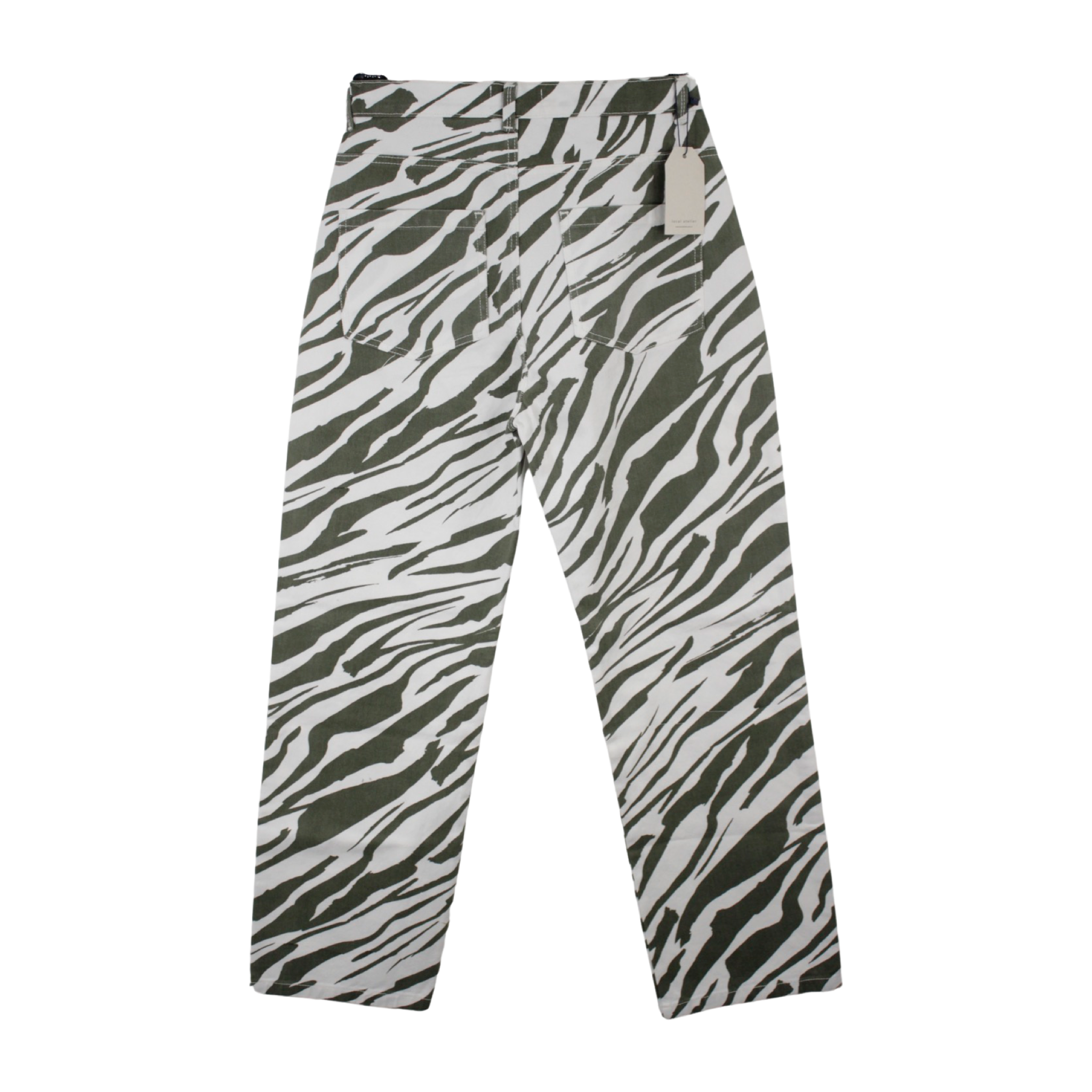 Jean Cebra Verde Talla 6