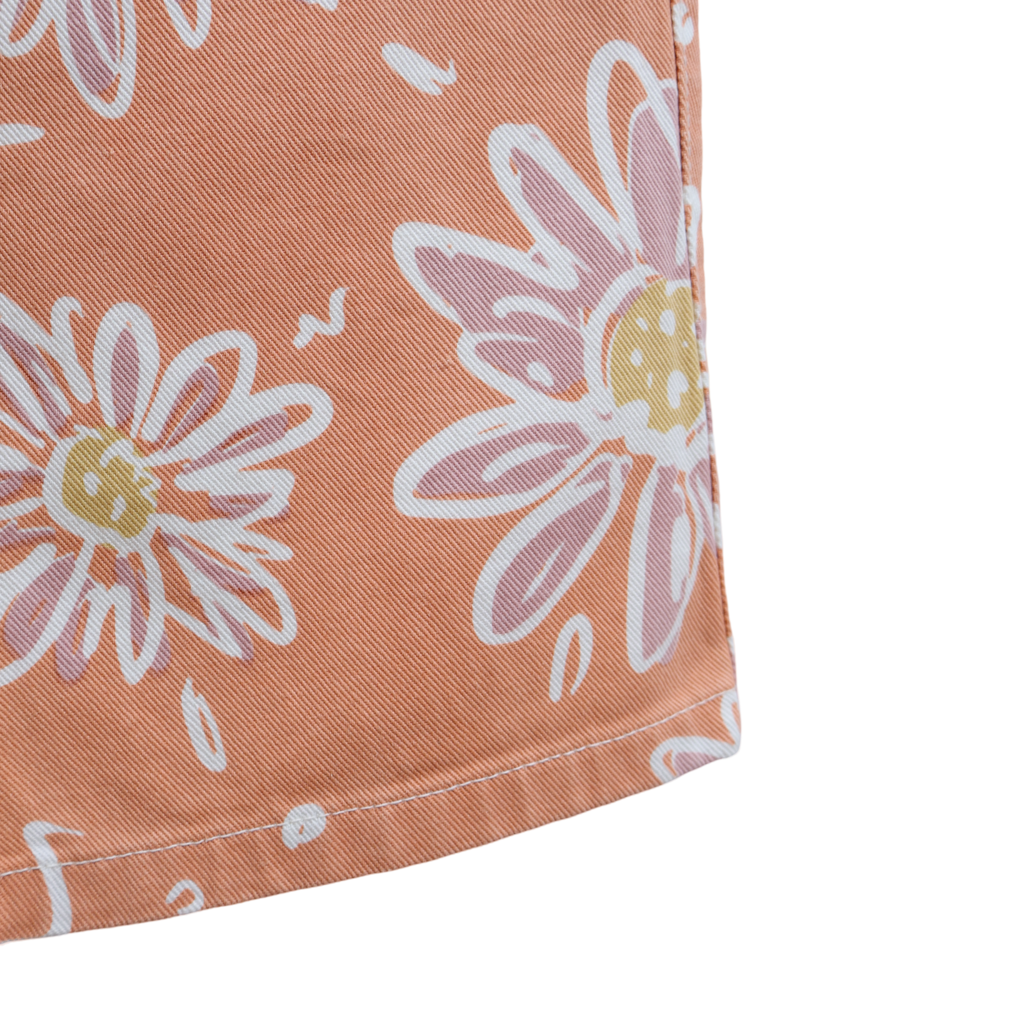 Jean Naranja Florecer