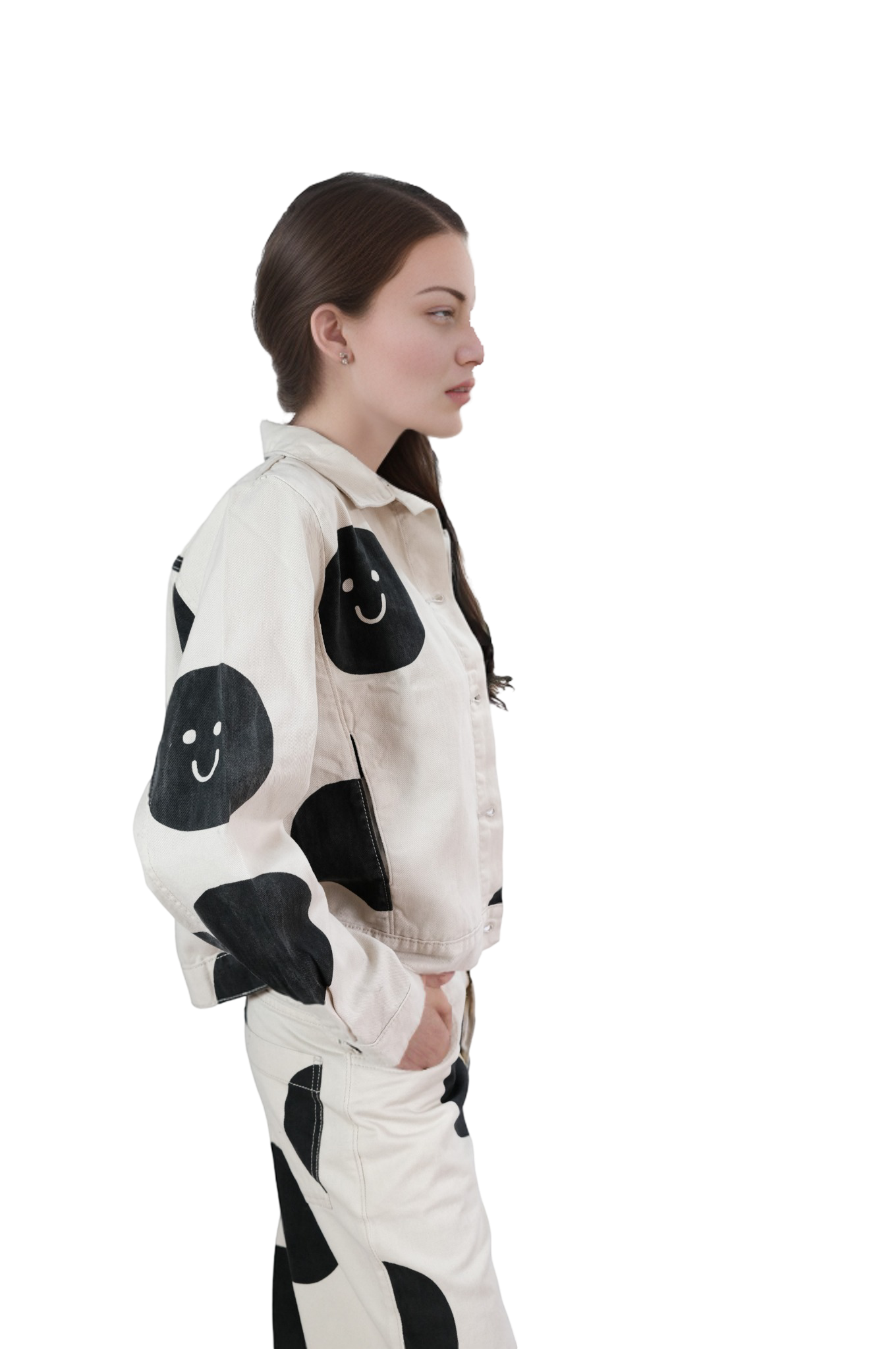 CHAQUETA RETAZOS AZUL TALLA S