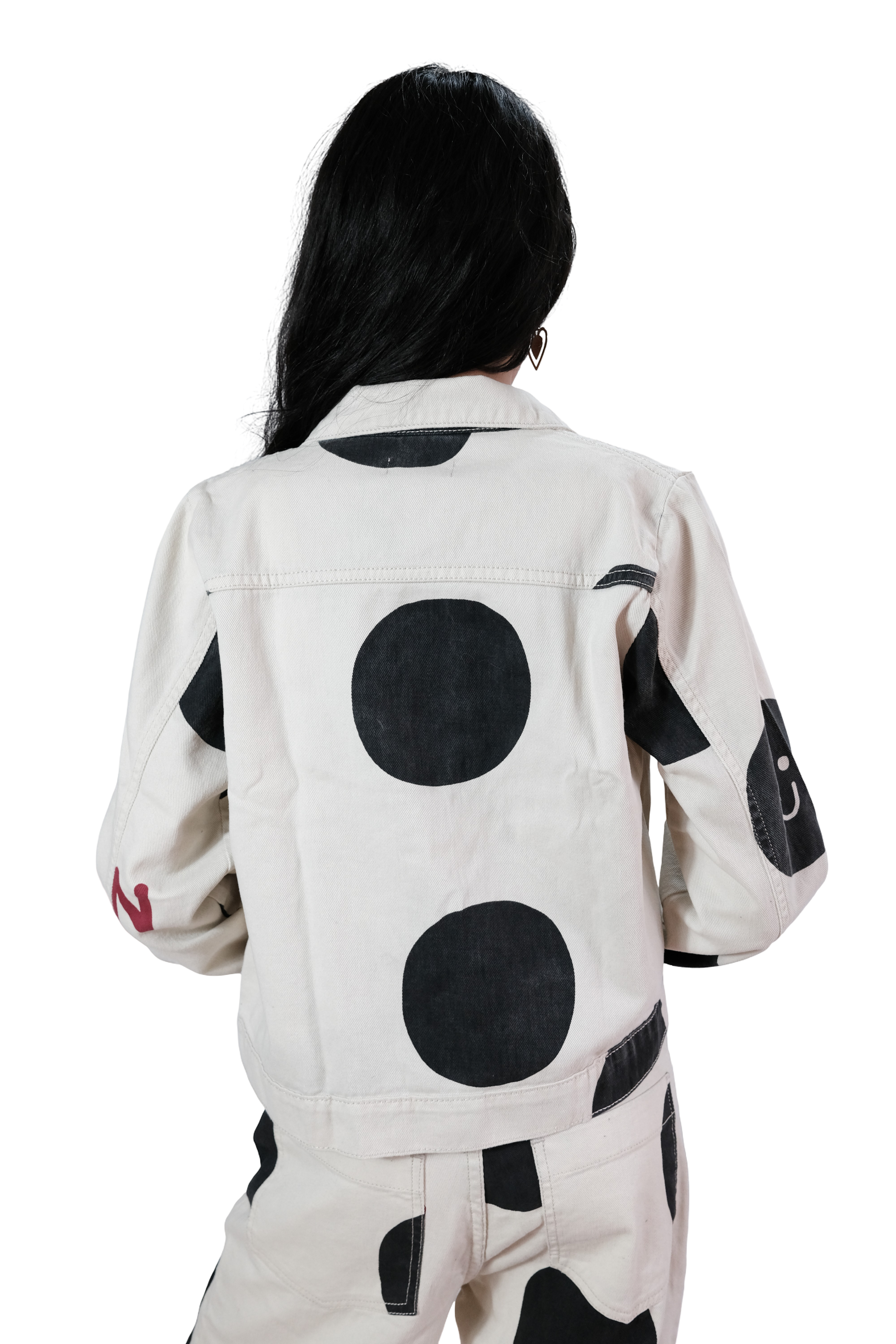 CHAQUETA RETAZOS AZUL TALLA M