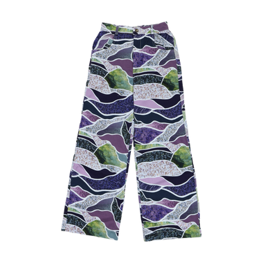 Pantalón Morado Verde Talla S