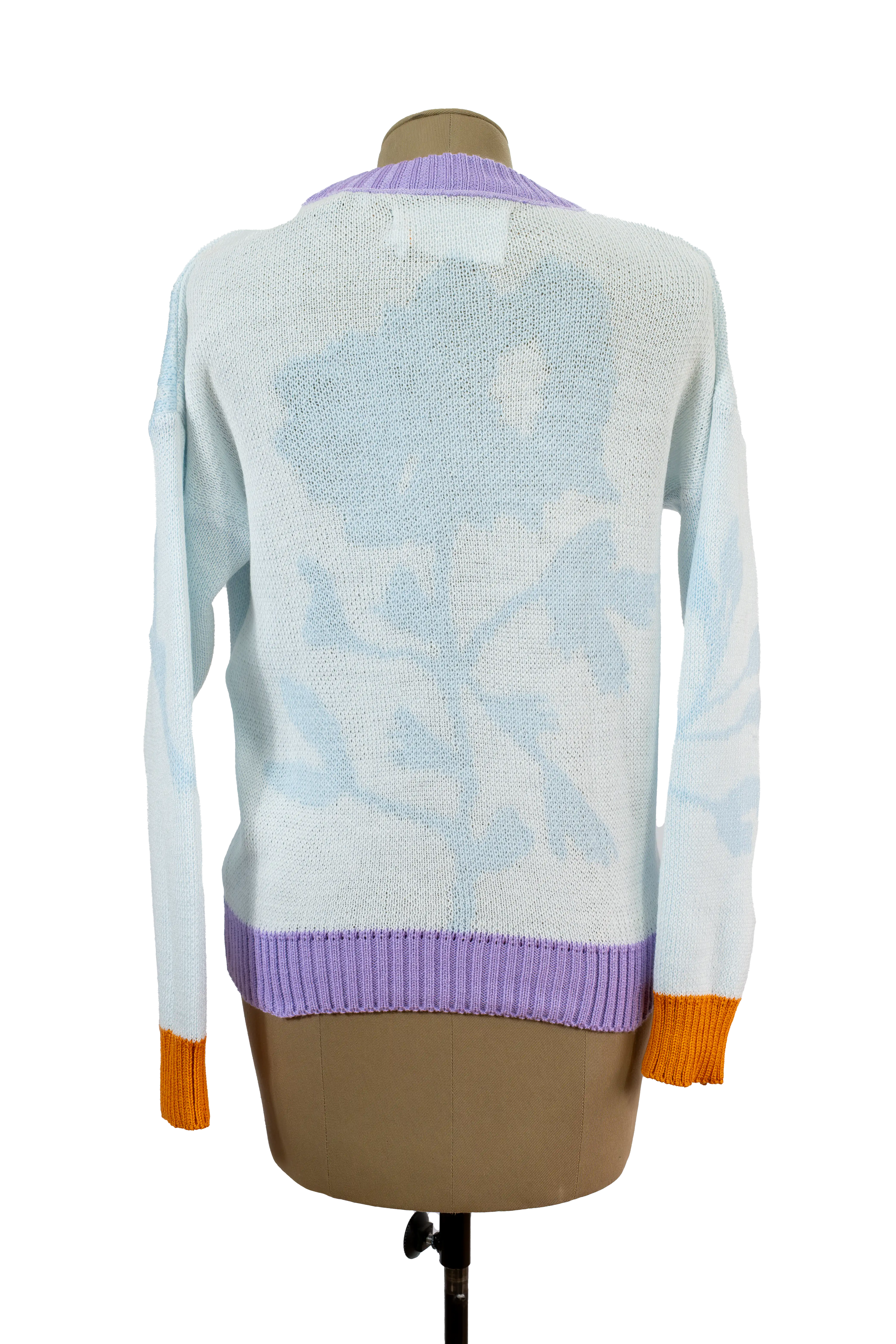 Sweater Hojas Blanco