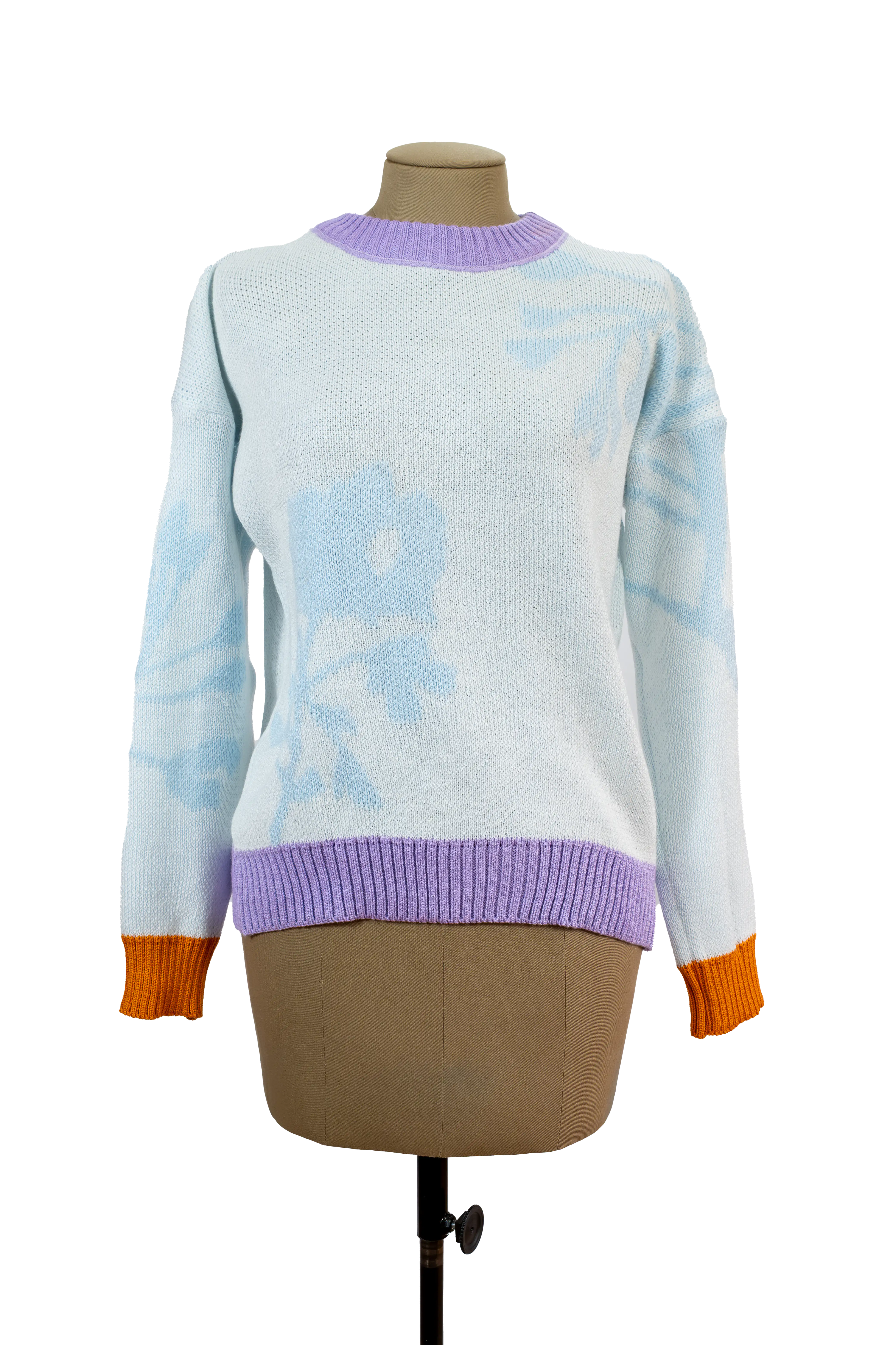 Sweater Hojas Blanco