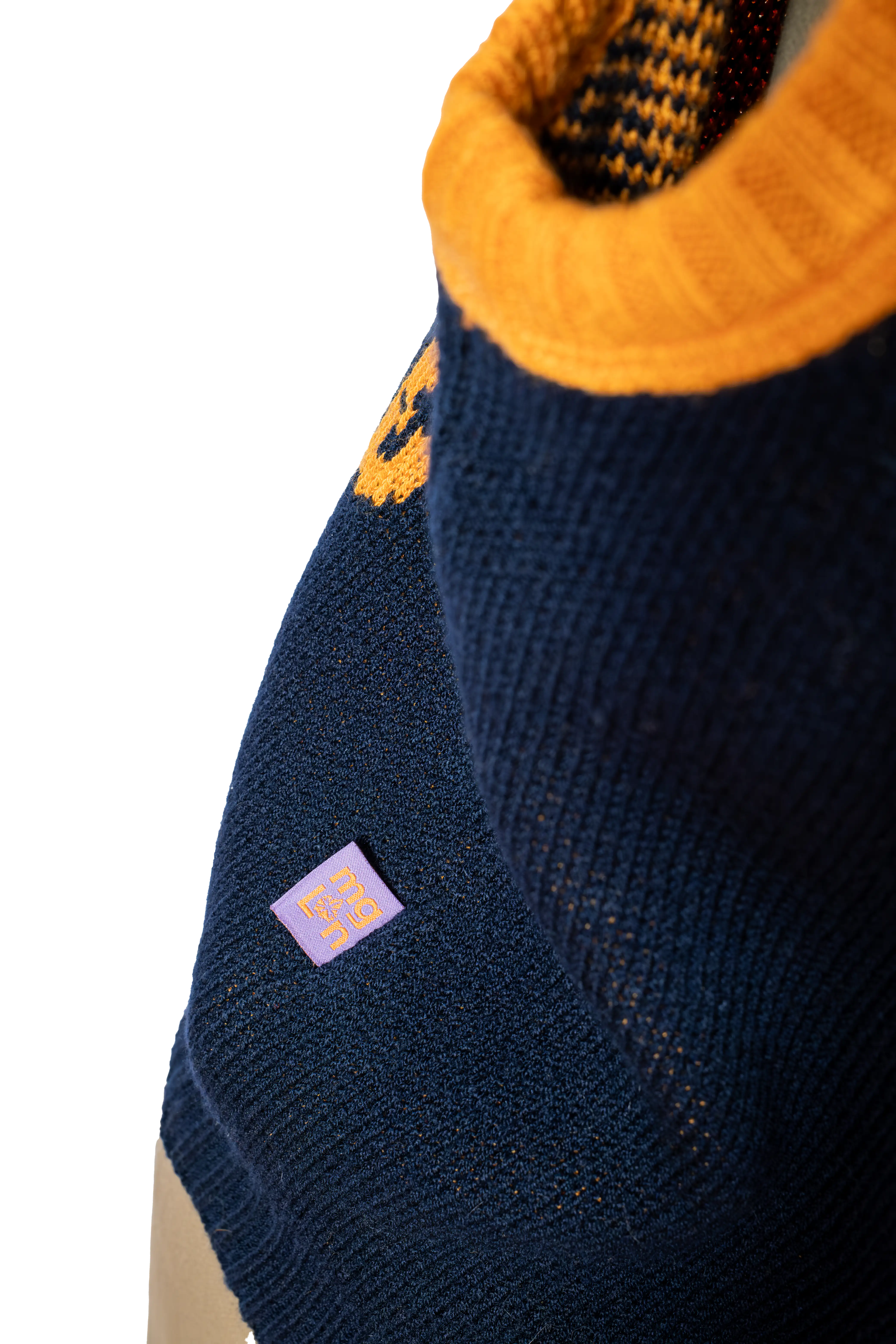 Chaleco Rayón Azul Naranja