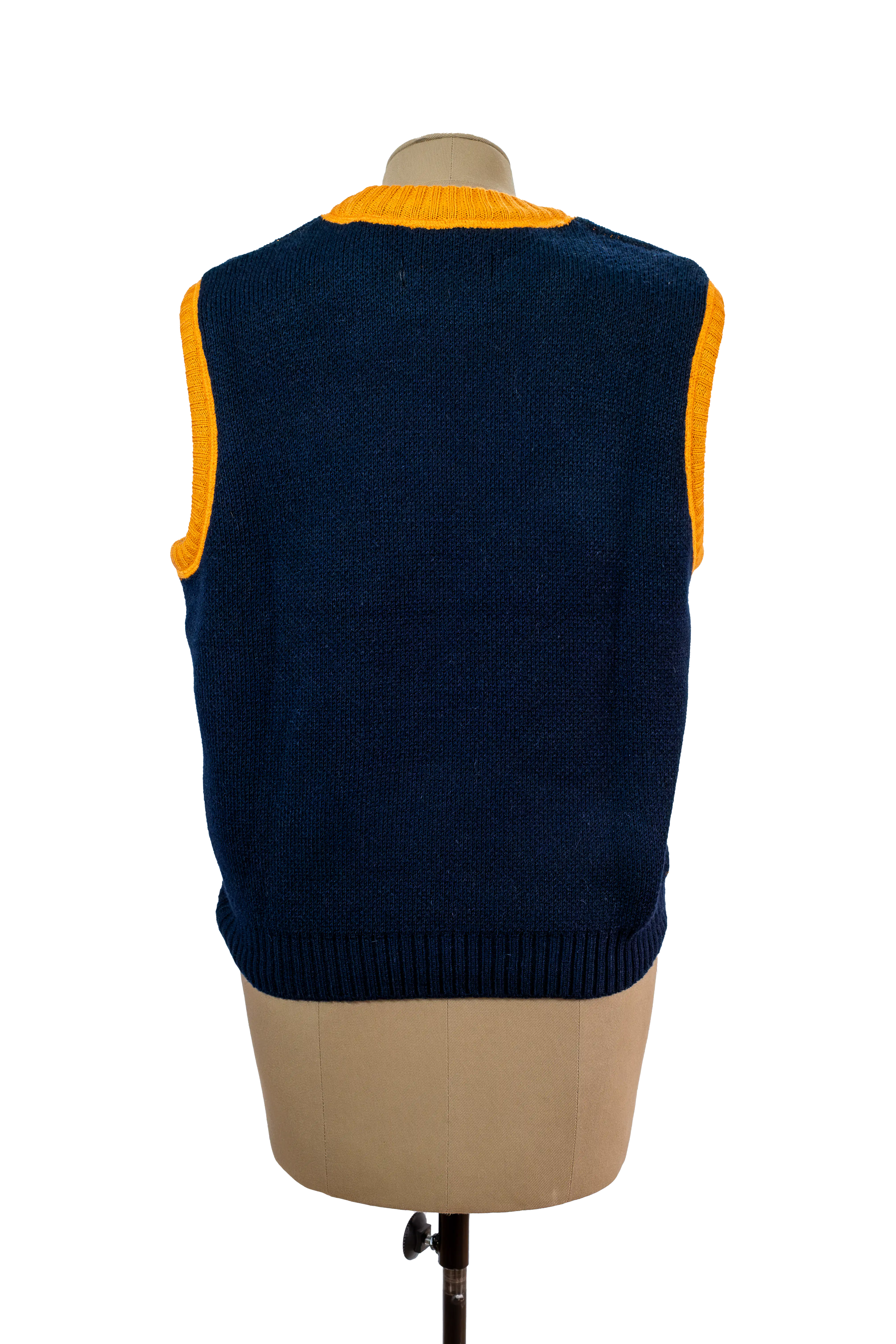 Chaleco Rayón Azul Naranja