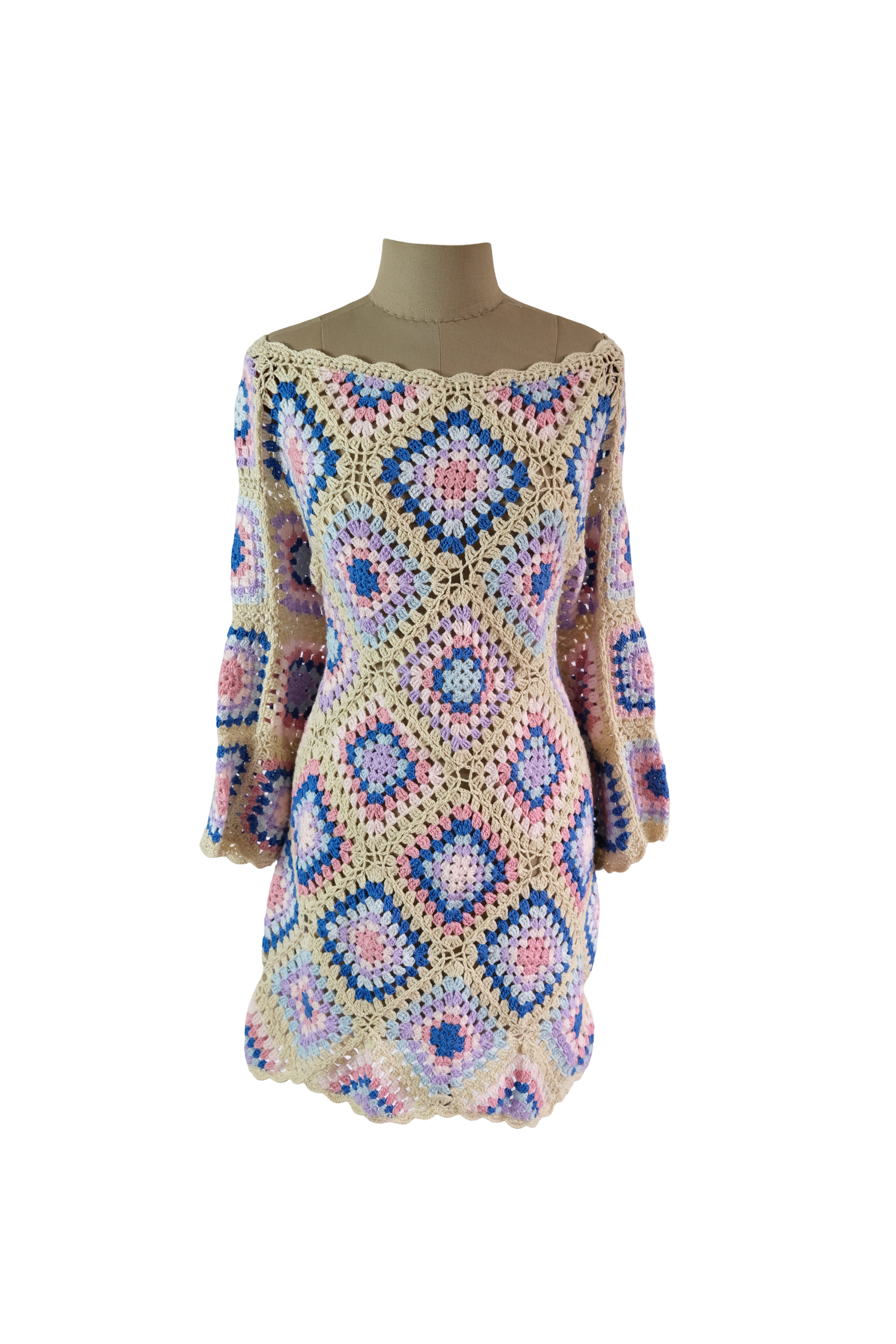 Vestido Crochet Habano