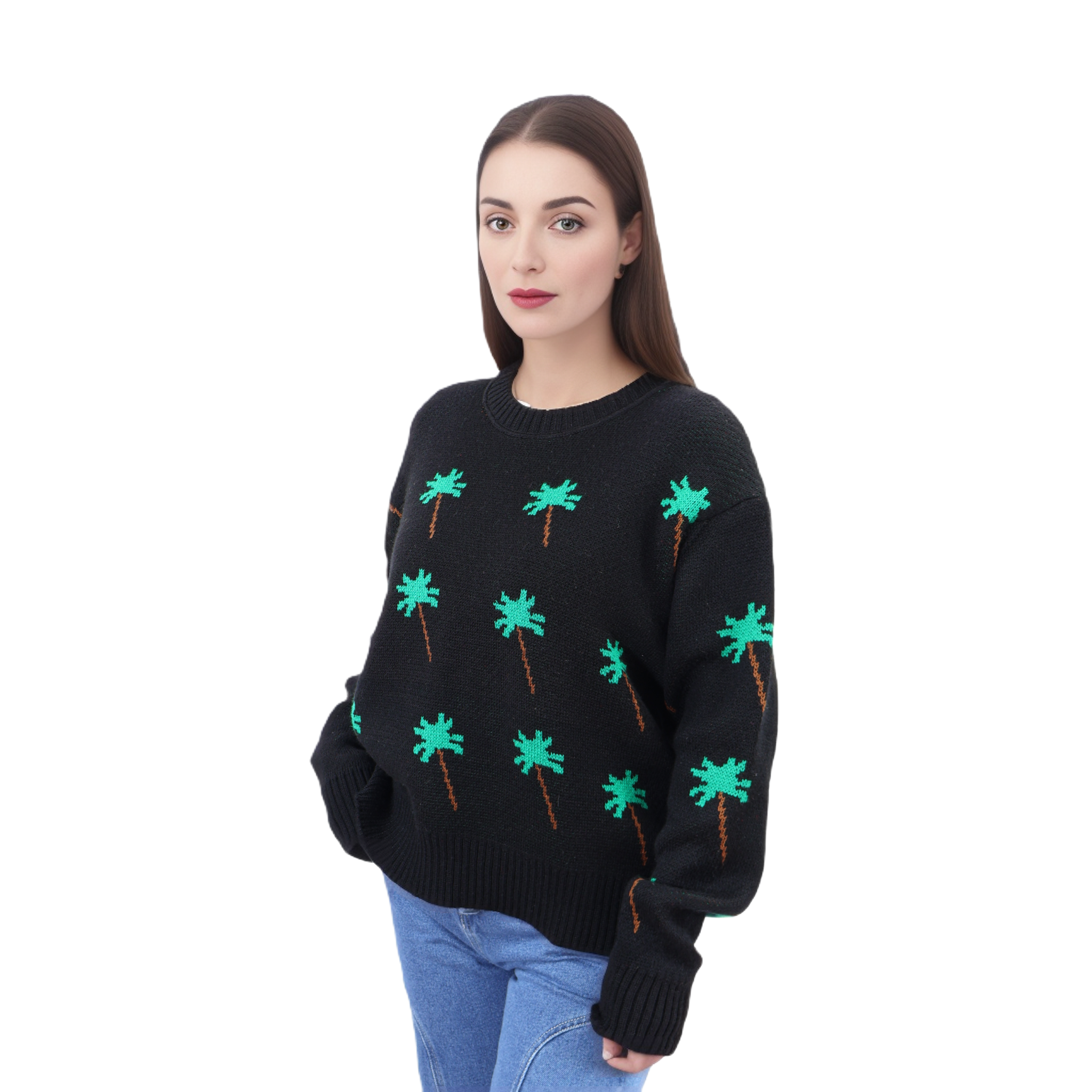 Sweater Palmera Negro Talla XS-XL