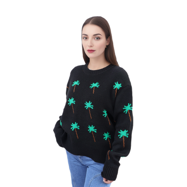 Sweater Palmera Negro Talla XS-XL