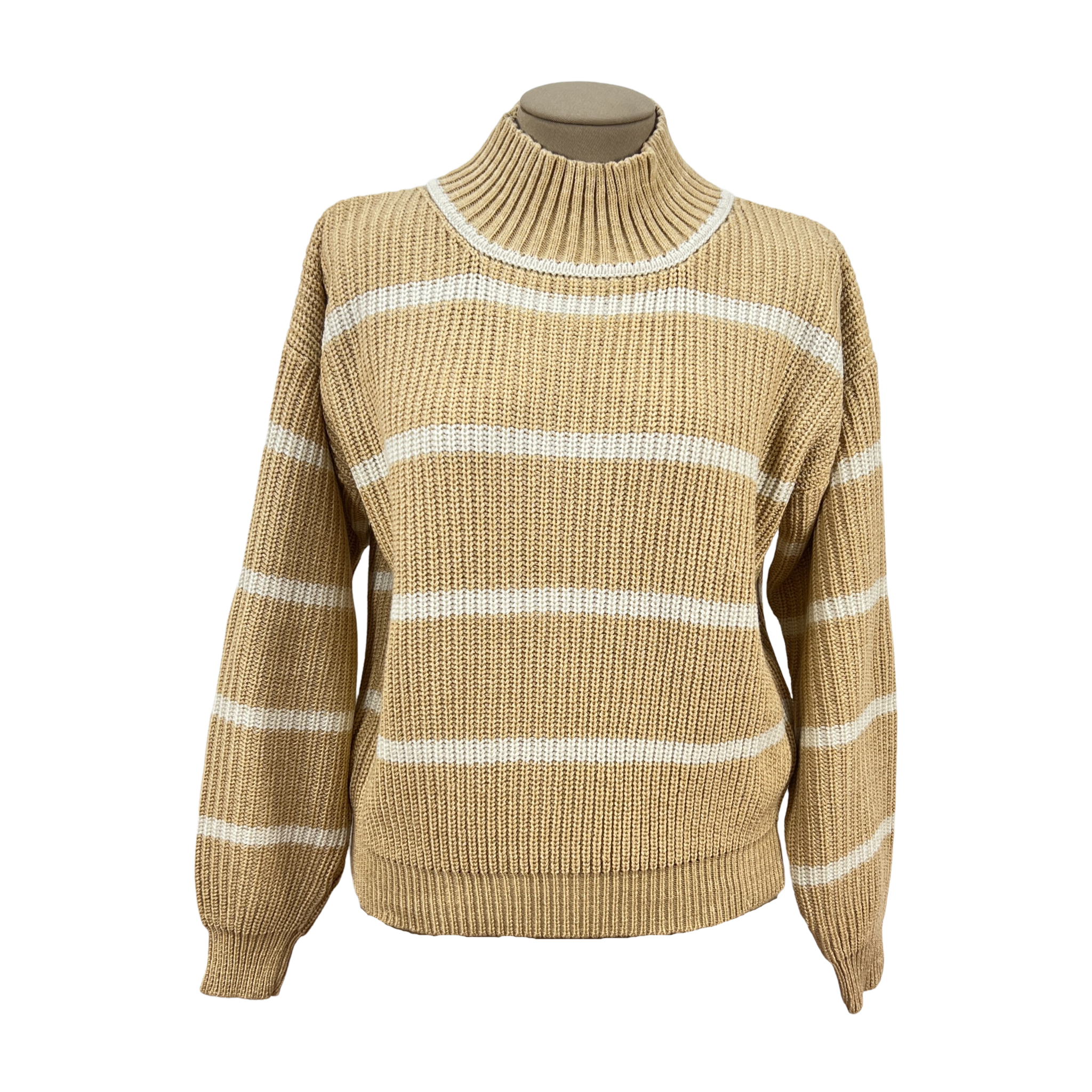 Sweater Rayas Café Talla S