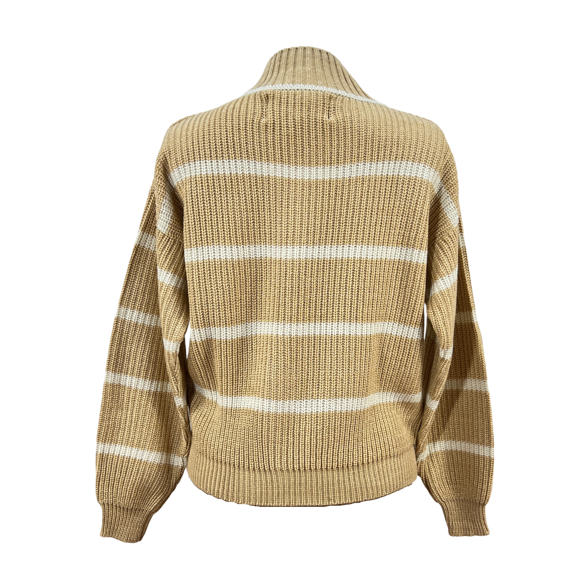 Sweater Rayas Café Talla S