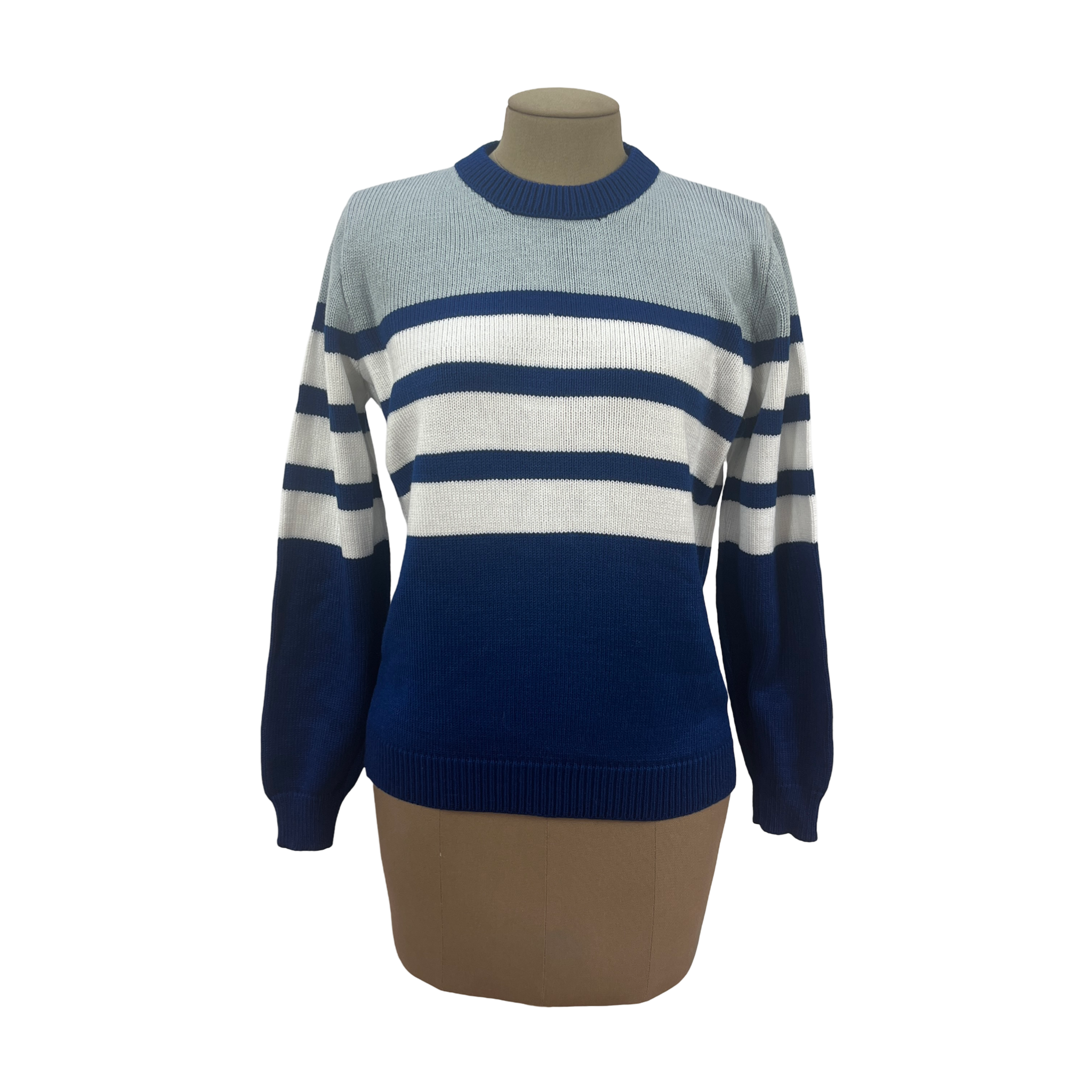 Sweater Azul Blanco Talla S