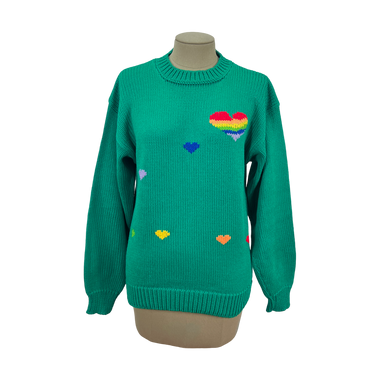 Sweater Verde Corazón Talla M