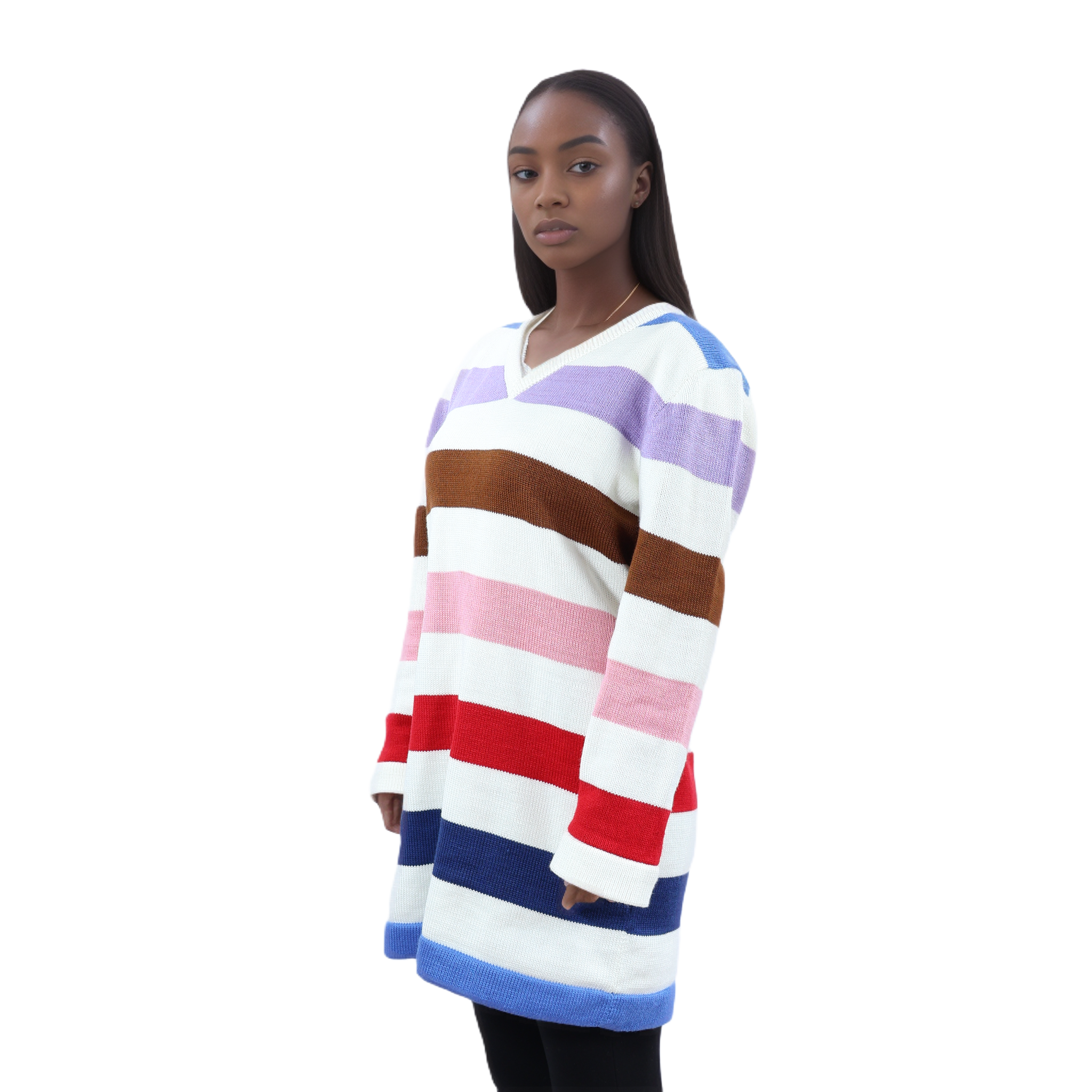Sweater Largo Multicolor Talla S