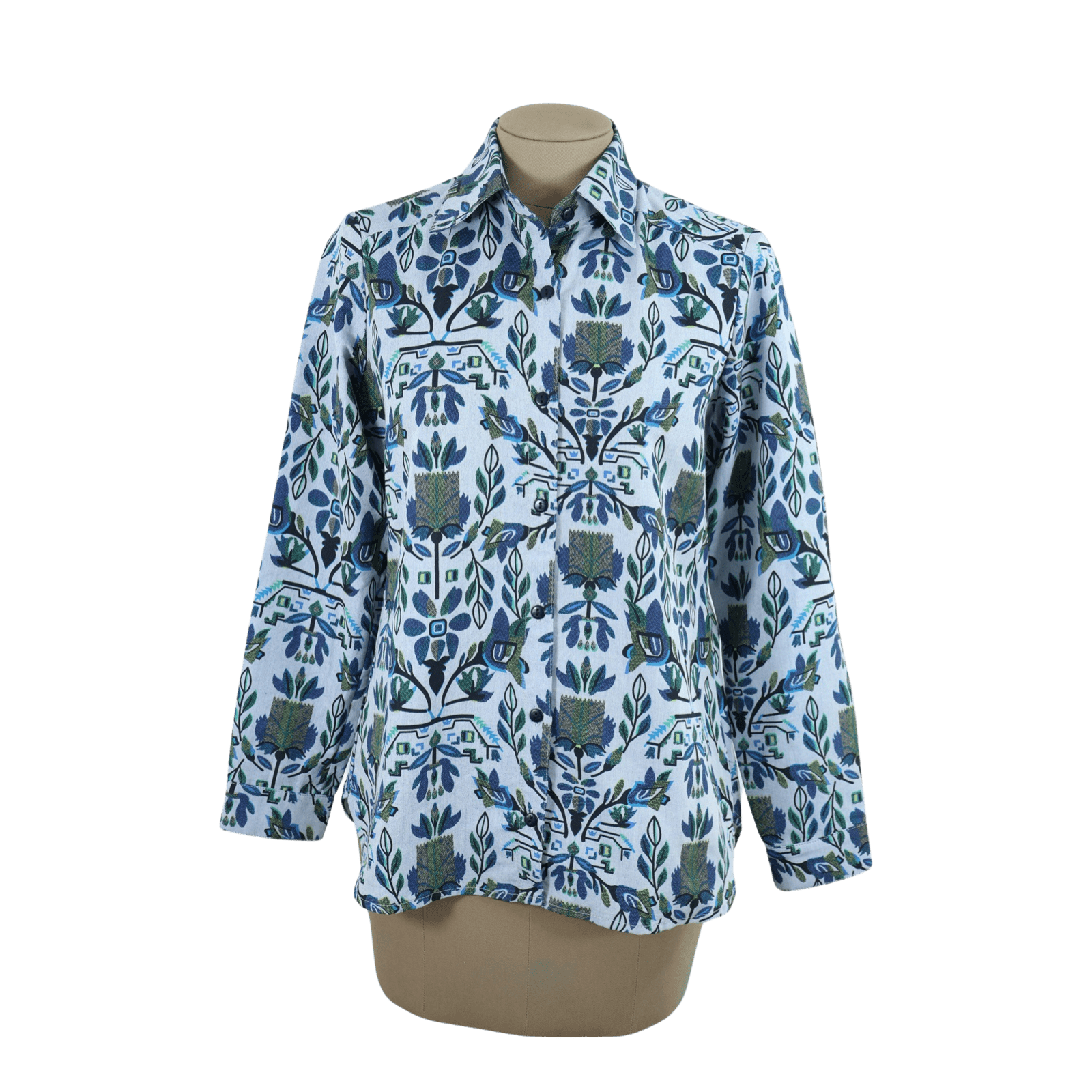 Camisa Gris Estampado Talla S