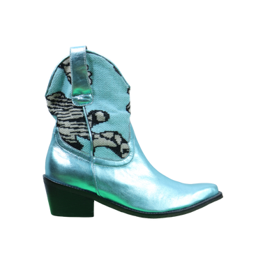 Botas Texanas Azul Claro Talla 42