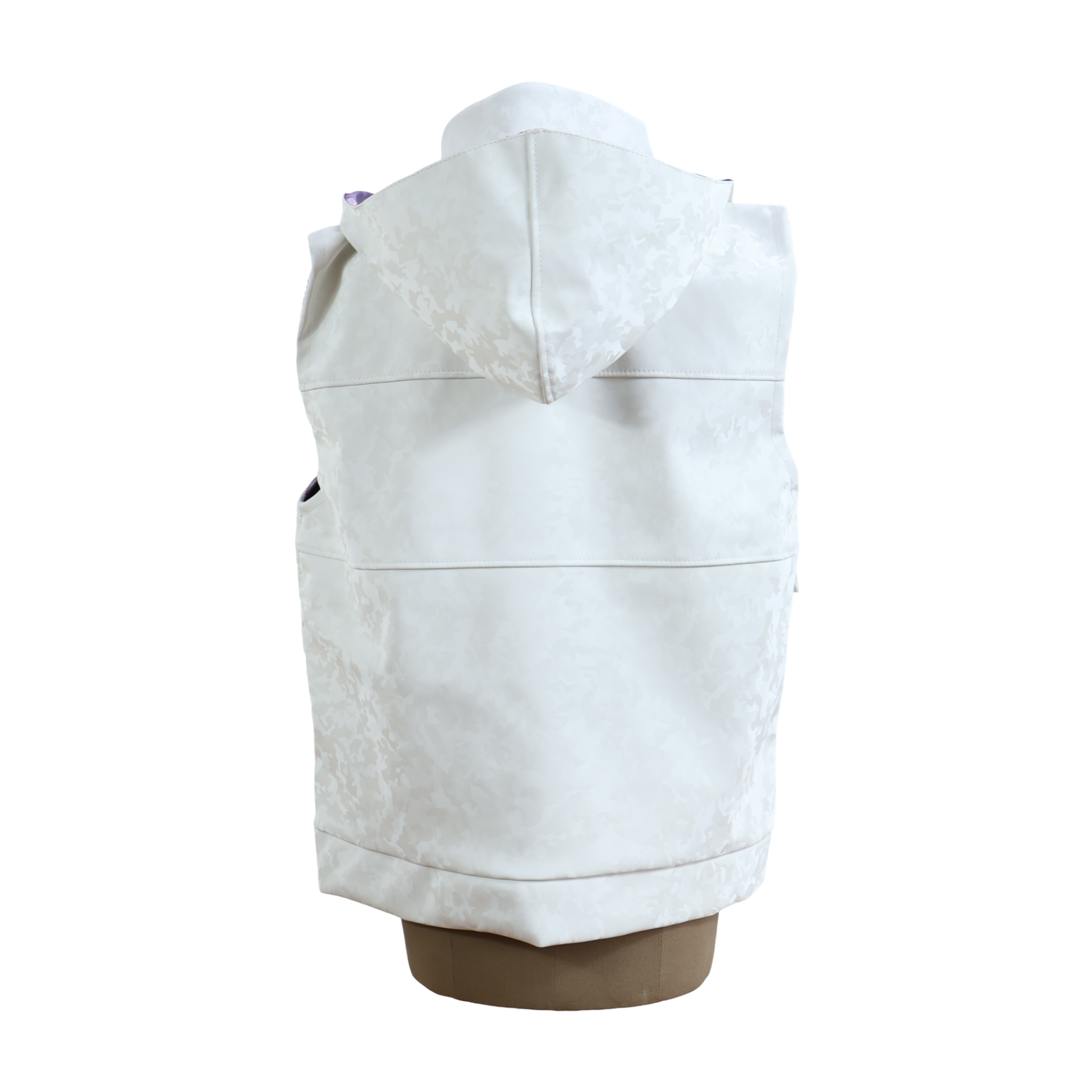 Chaleco Oversize Cuerina Blanco