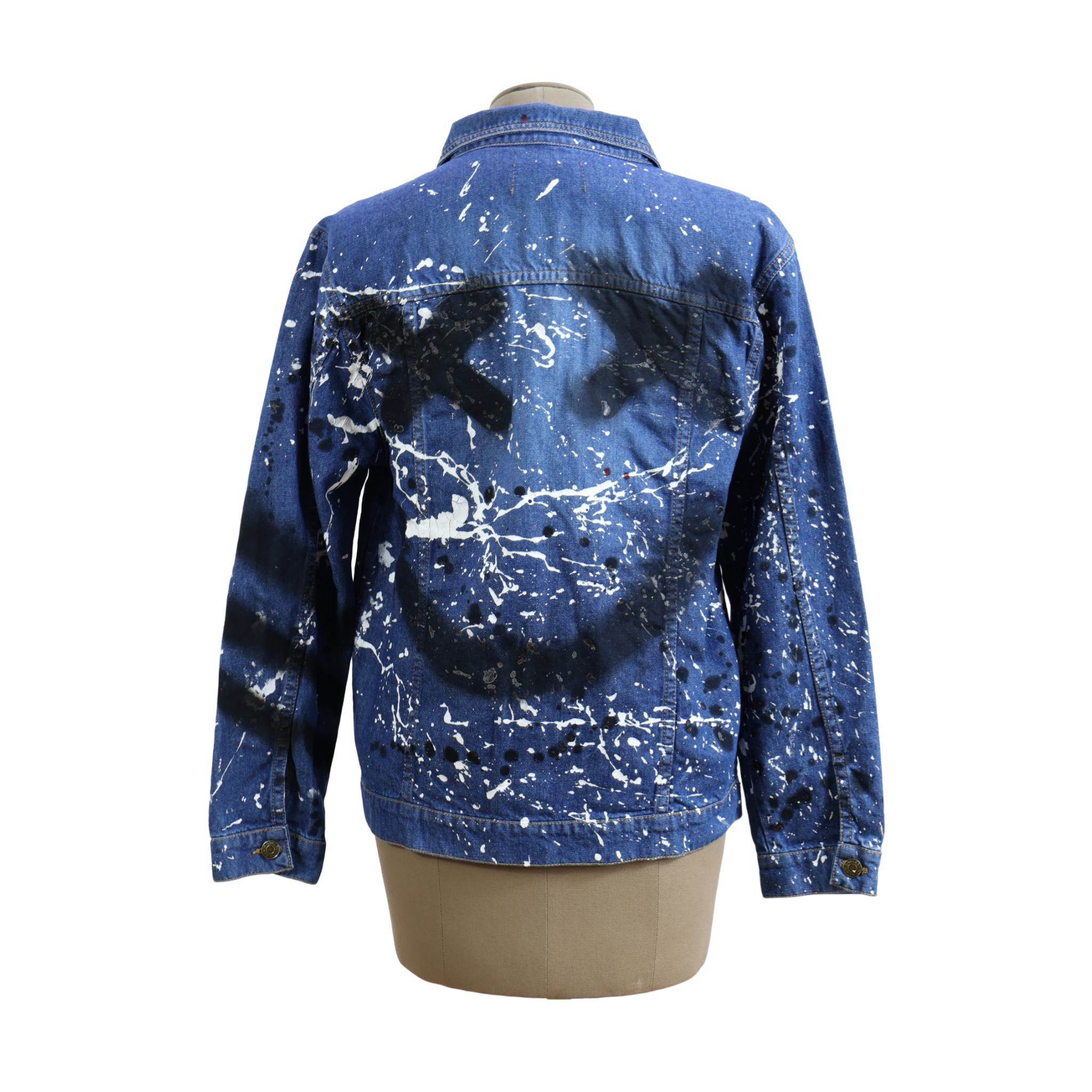 Chaqueta Pinceladas Blanco Negro