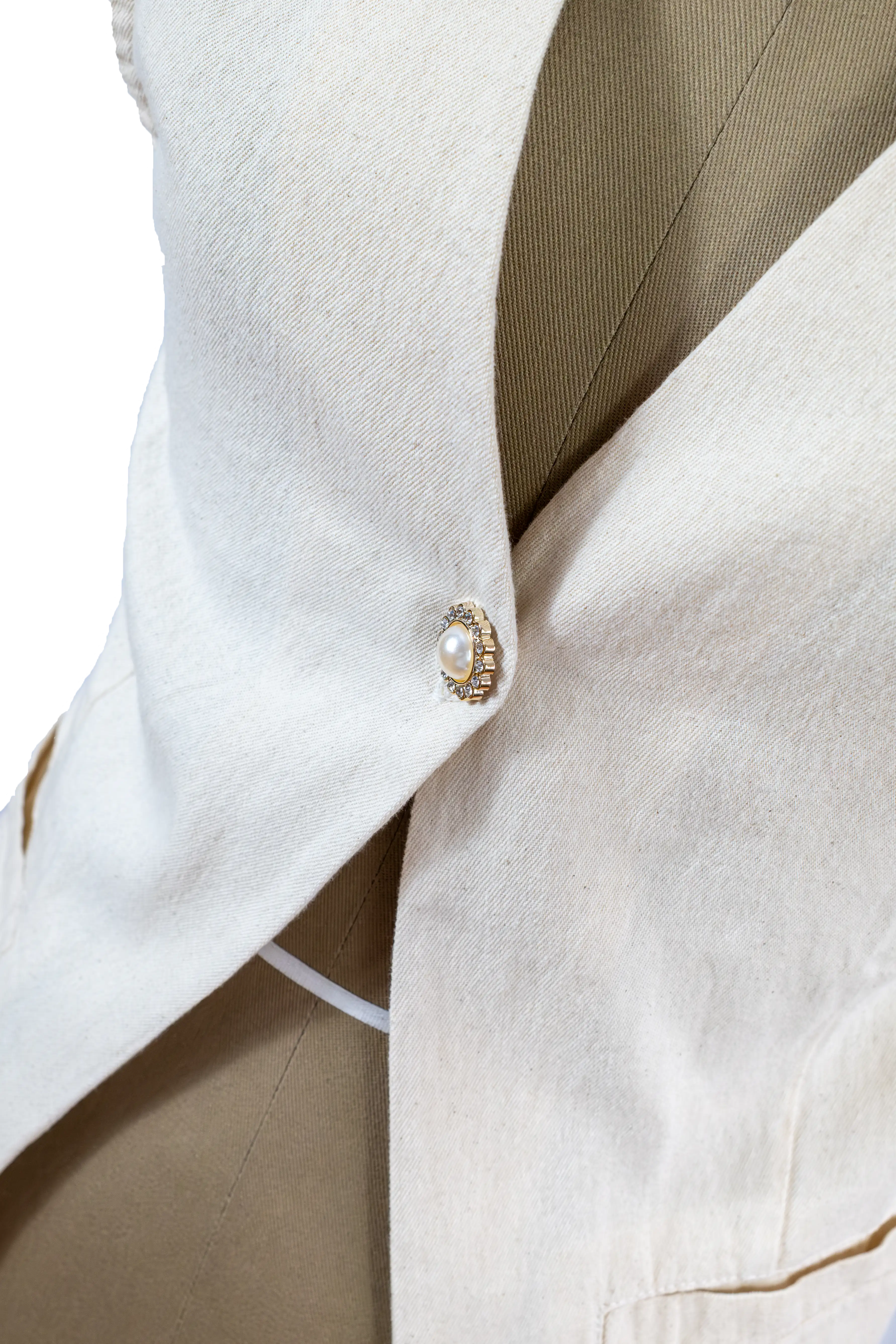 Chaleco Lino Beige