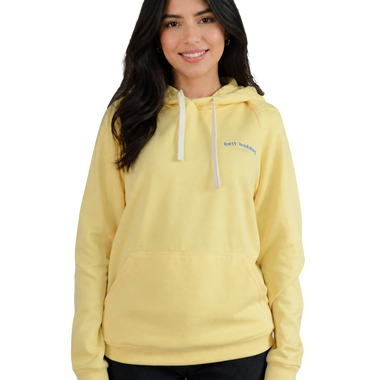 HOODIE AMARILLO ESTAMPADO PUPPIES TALLA L