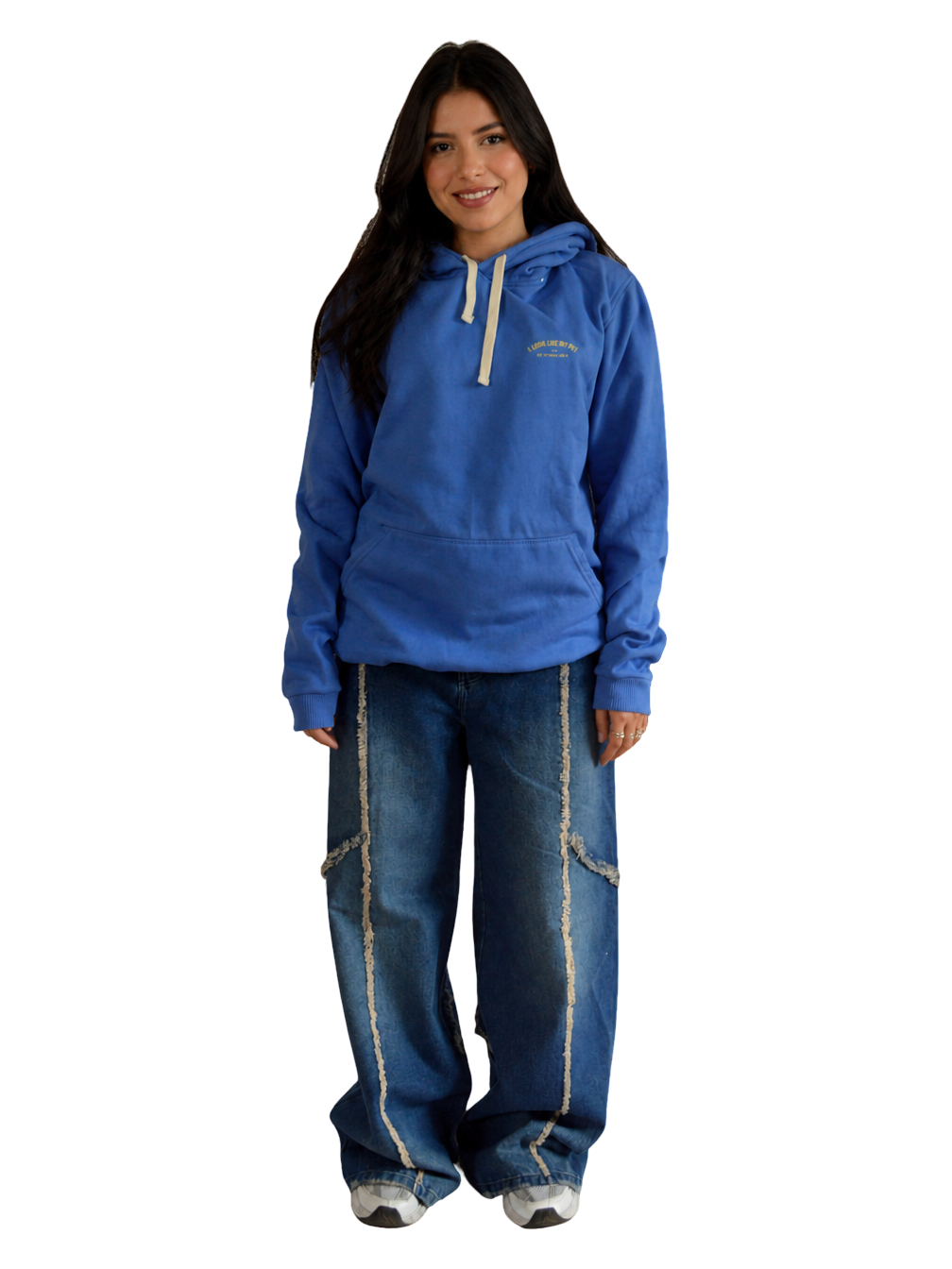 HOODIE AZUL ESTAMPADO PUPPIES TALLA XL