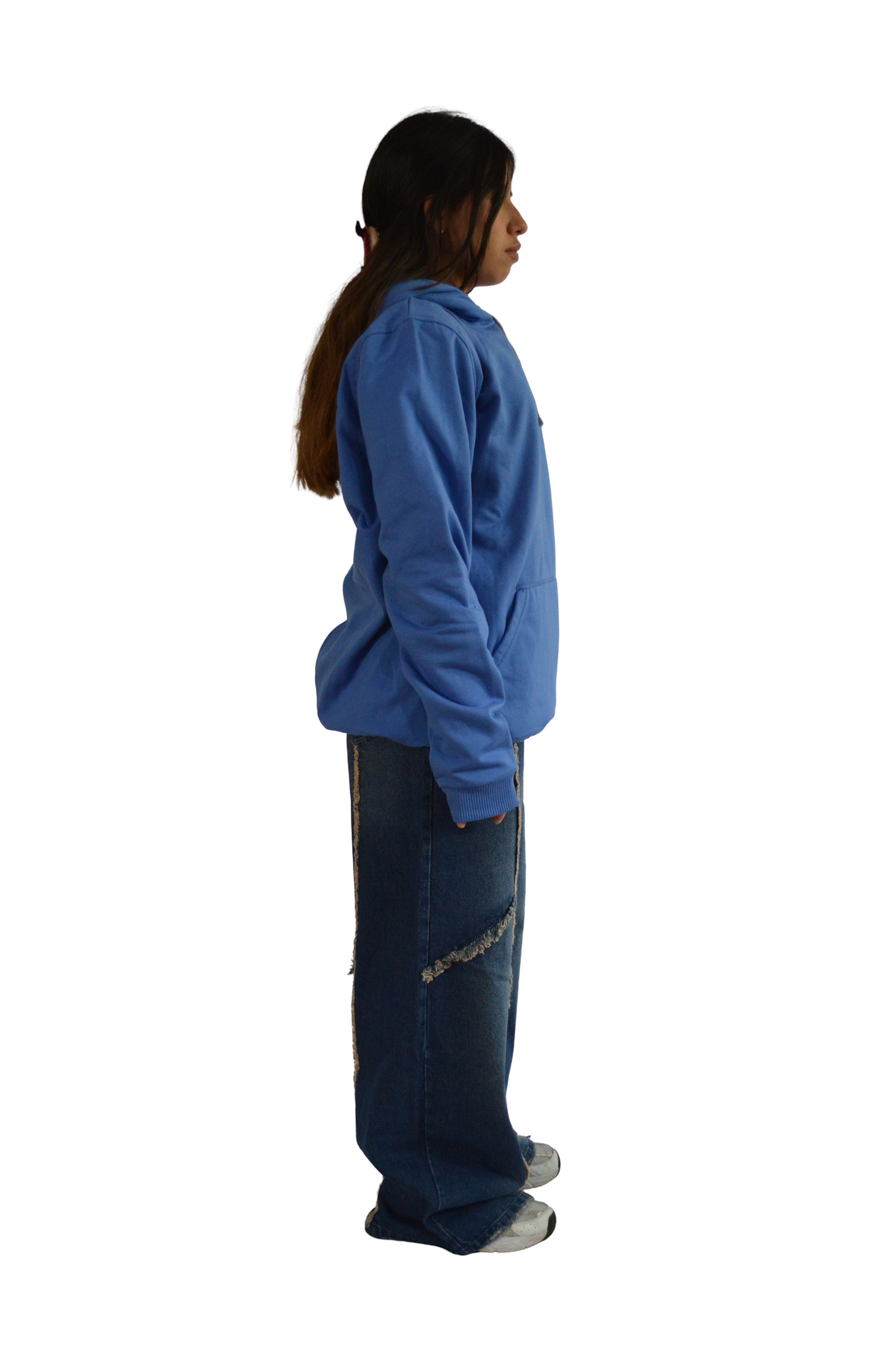 HOODIE AZUL ESTAMPADO PUPPIES TALLA XL