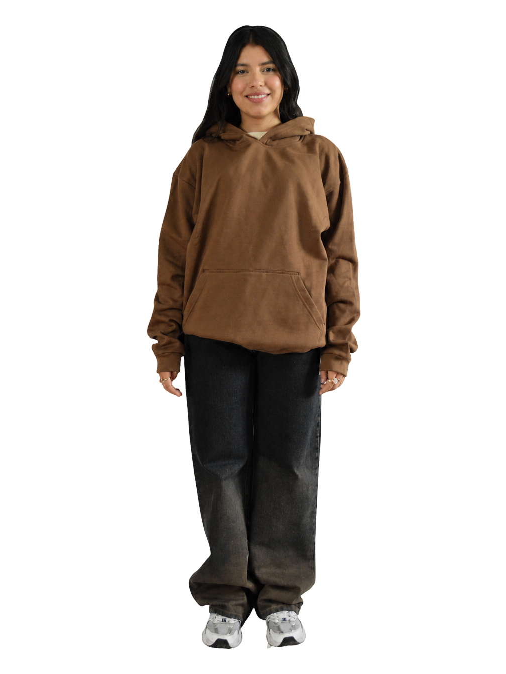 HOODIE CAFE ALGODÓN TALLA S