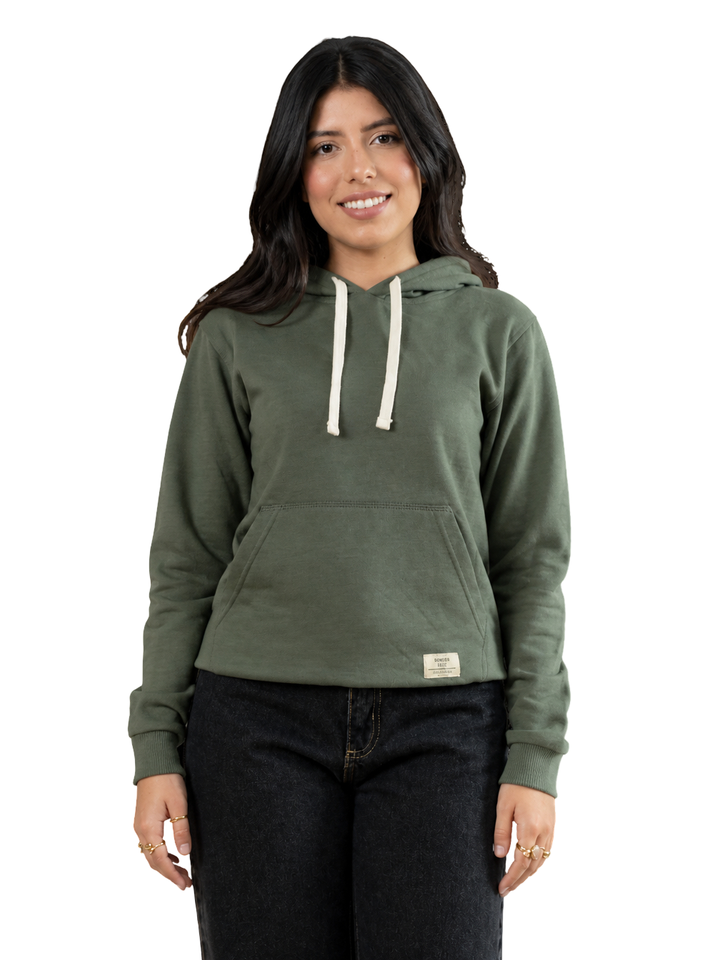 HOODIE BASICO VERDE CLARO TALLA XS