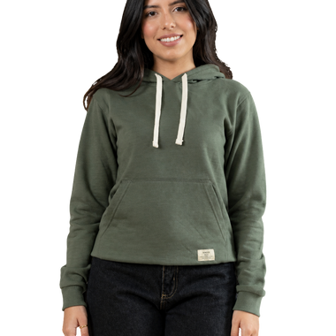 HOODIE BASICO VERDE CLARO TALLA XS
