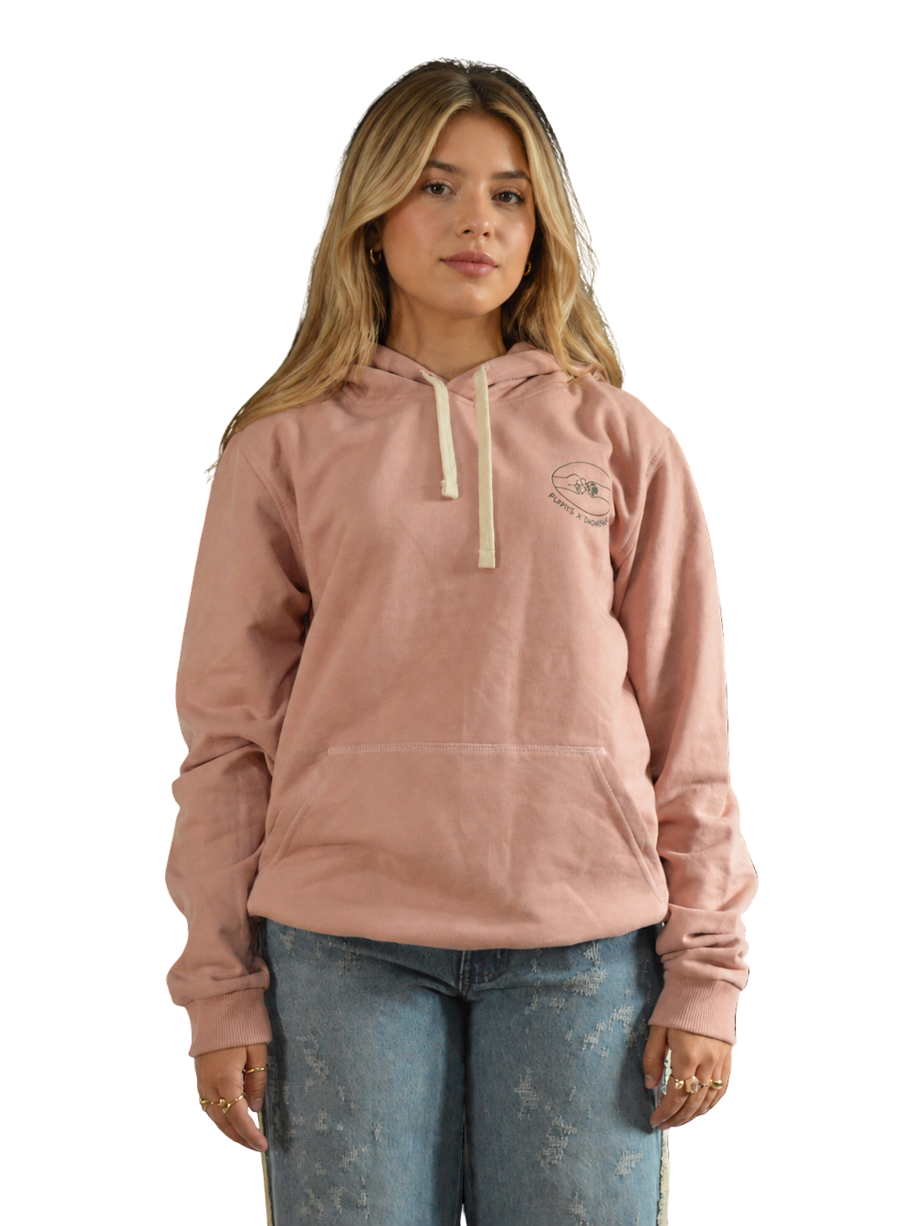 HOODIE BASICO ROSADO TALLA XL