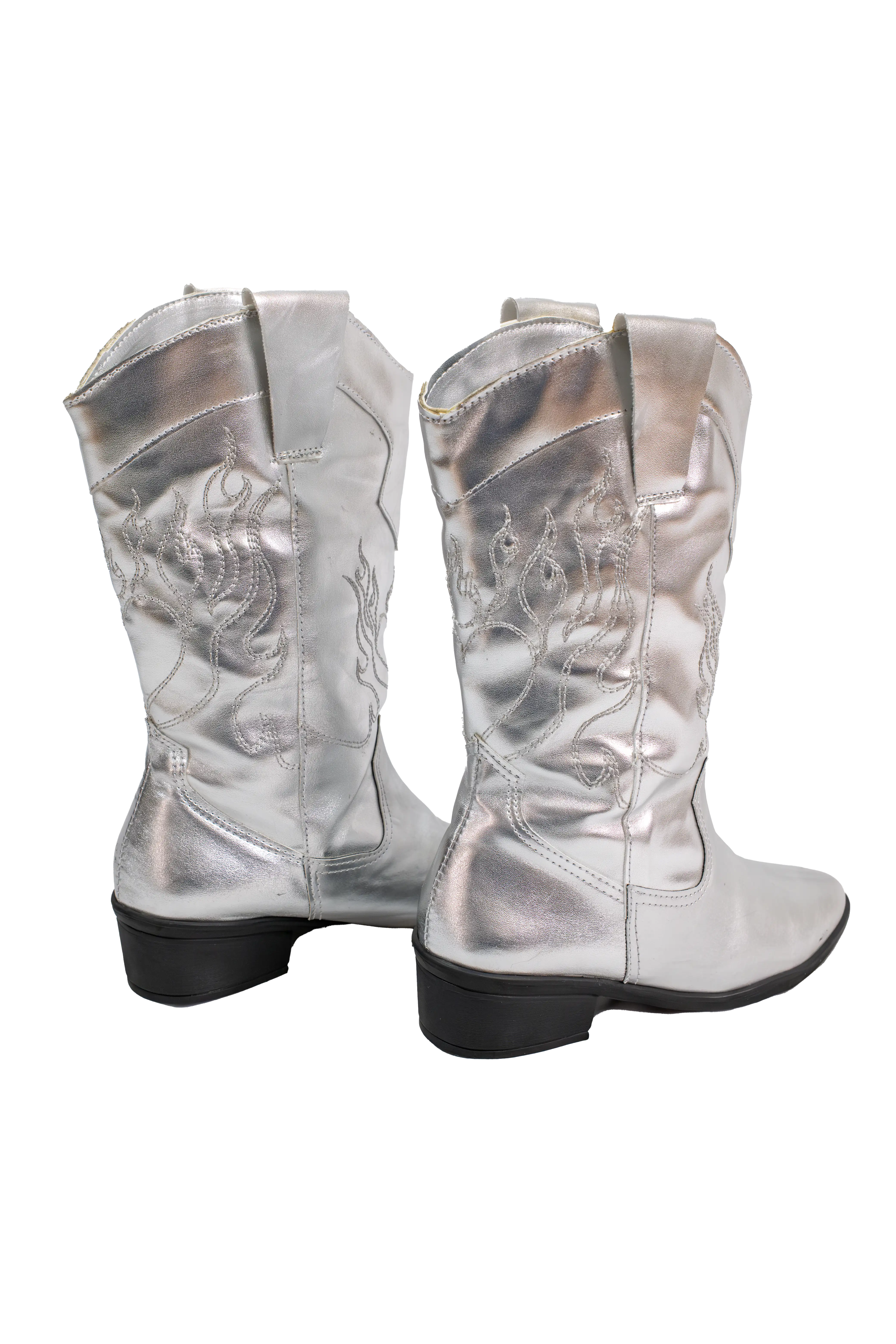Bota Texana Hanna Plateada