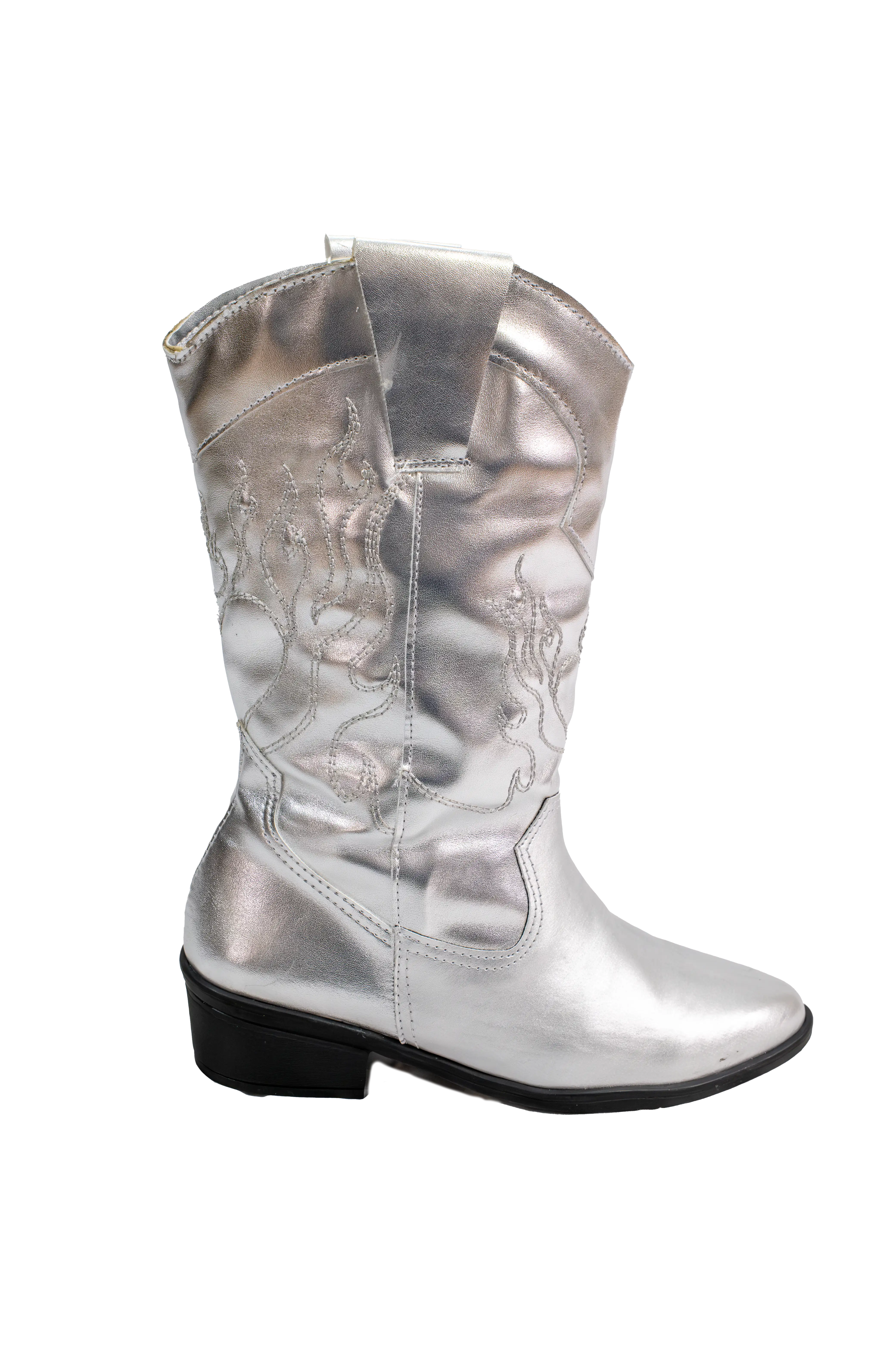 Bota Texana Hanna Plateada