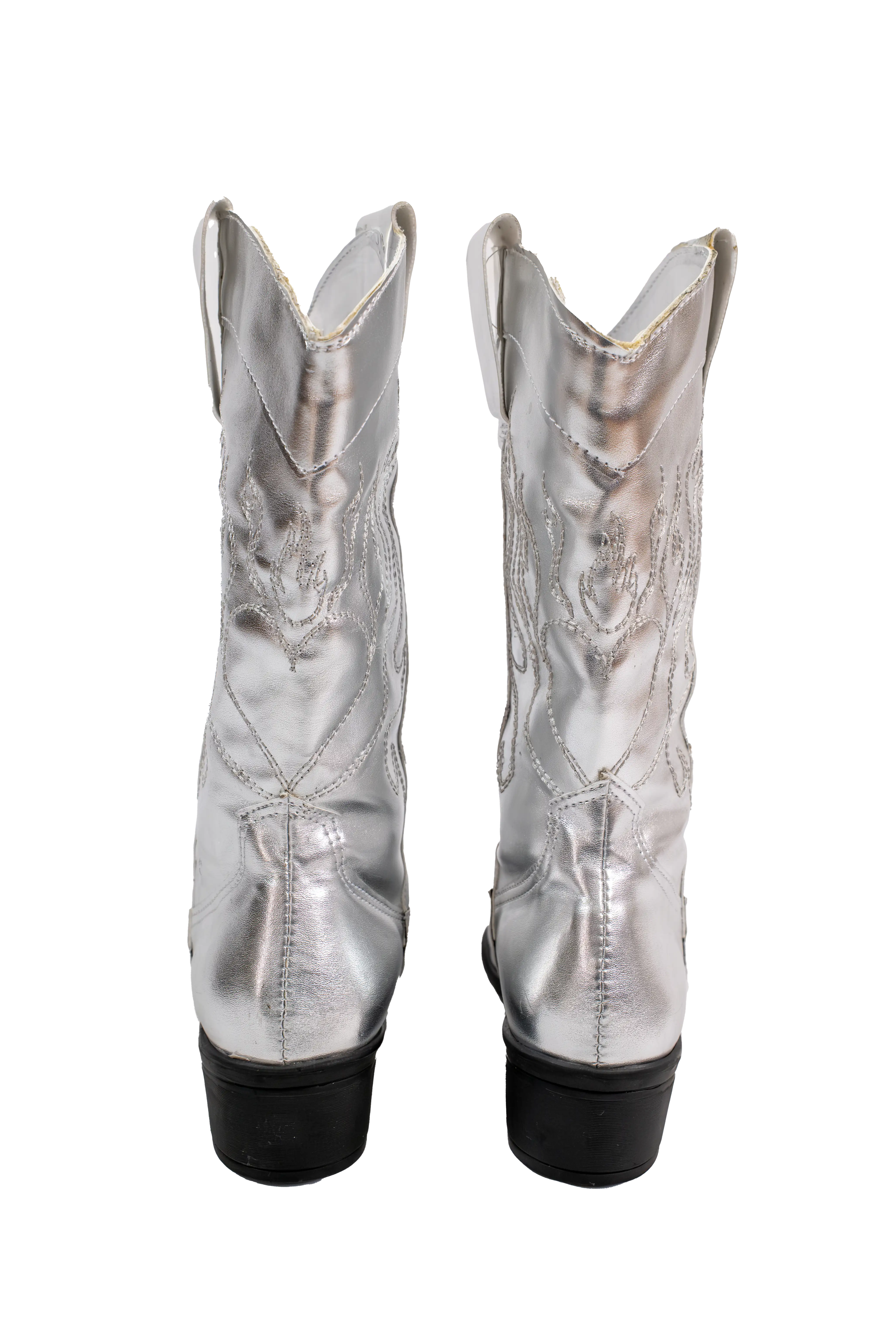 Bota Texana Hanna Plateada