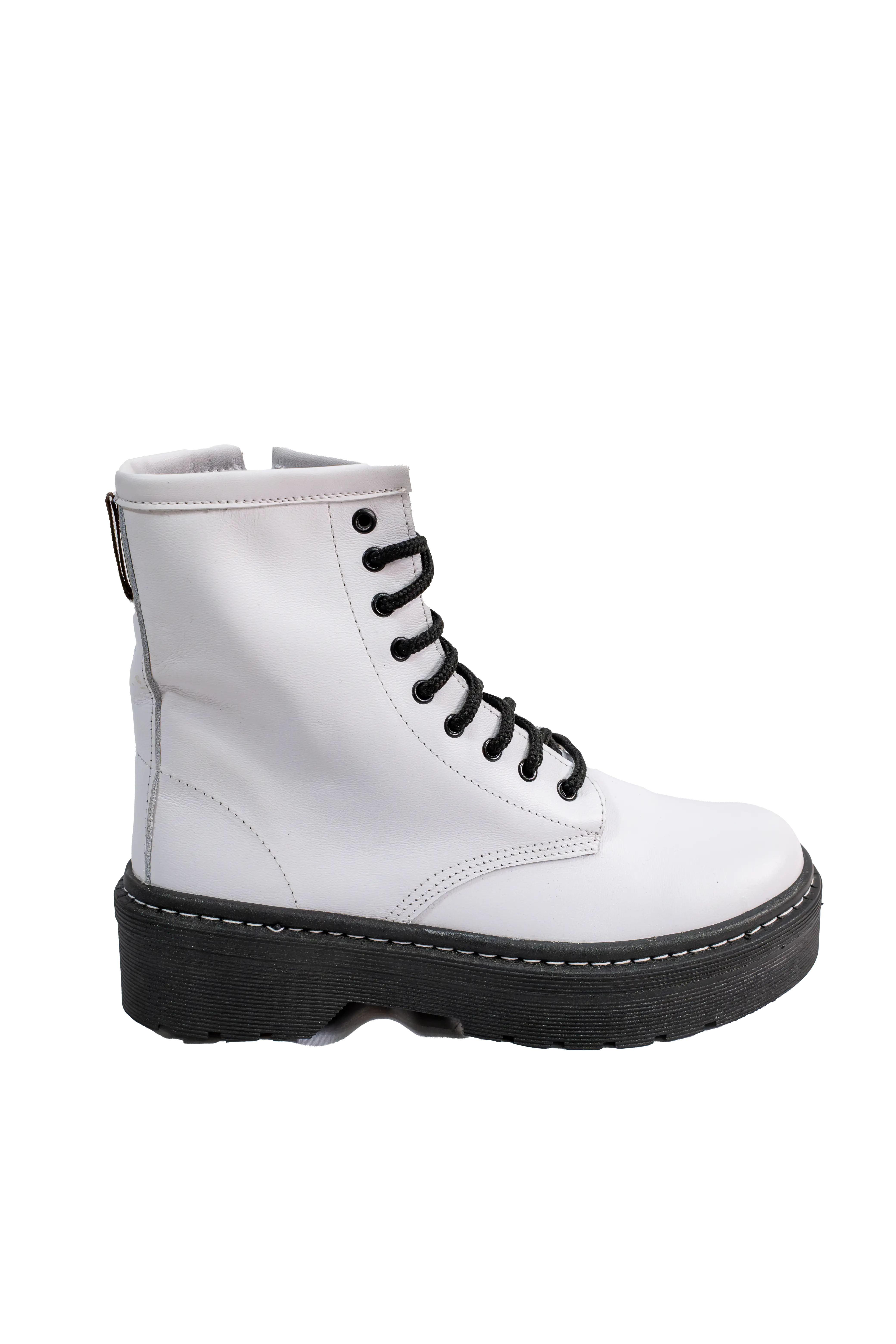Bota Burn Cuero Cordon Blanco