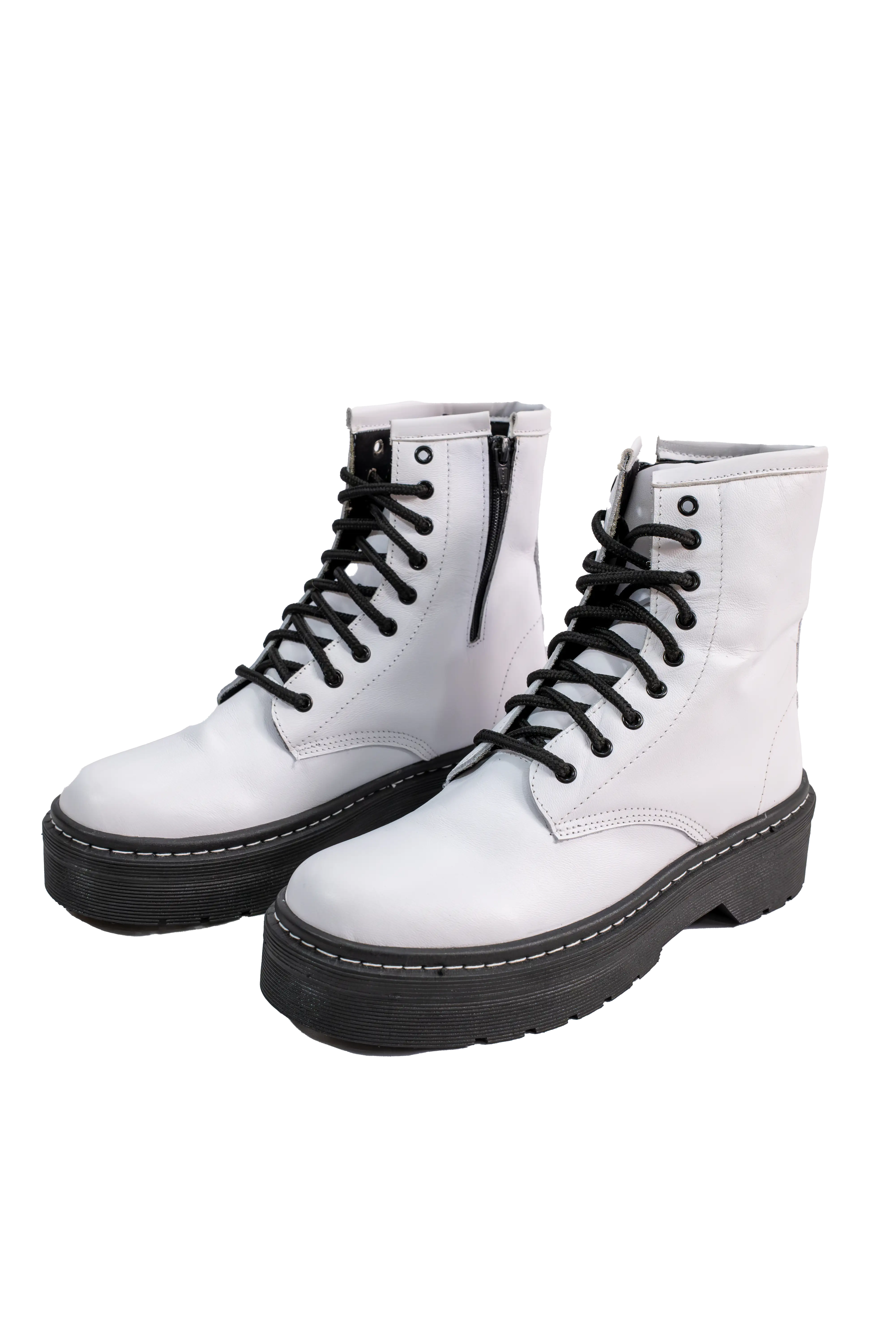 Bota Burn Cuero Cordon Blanco