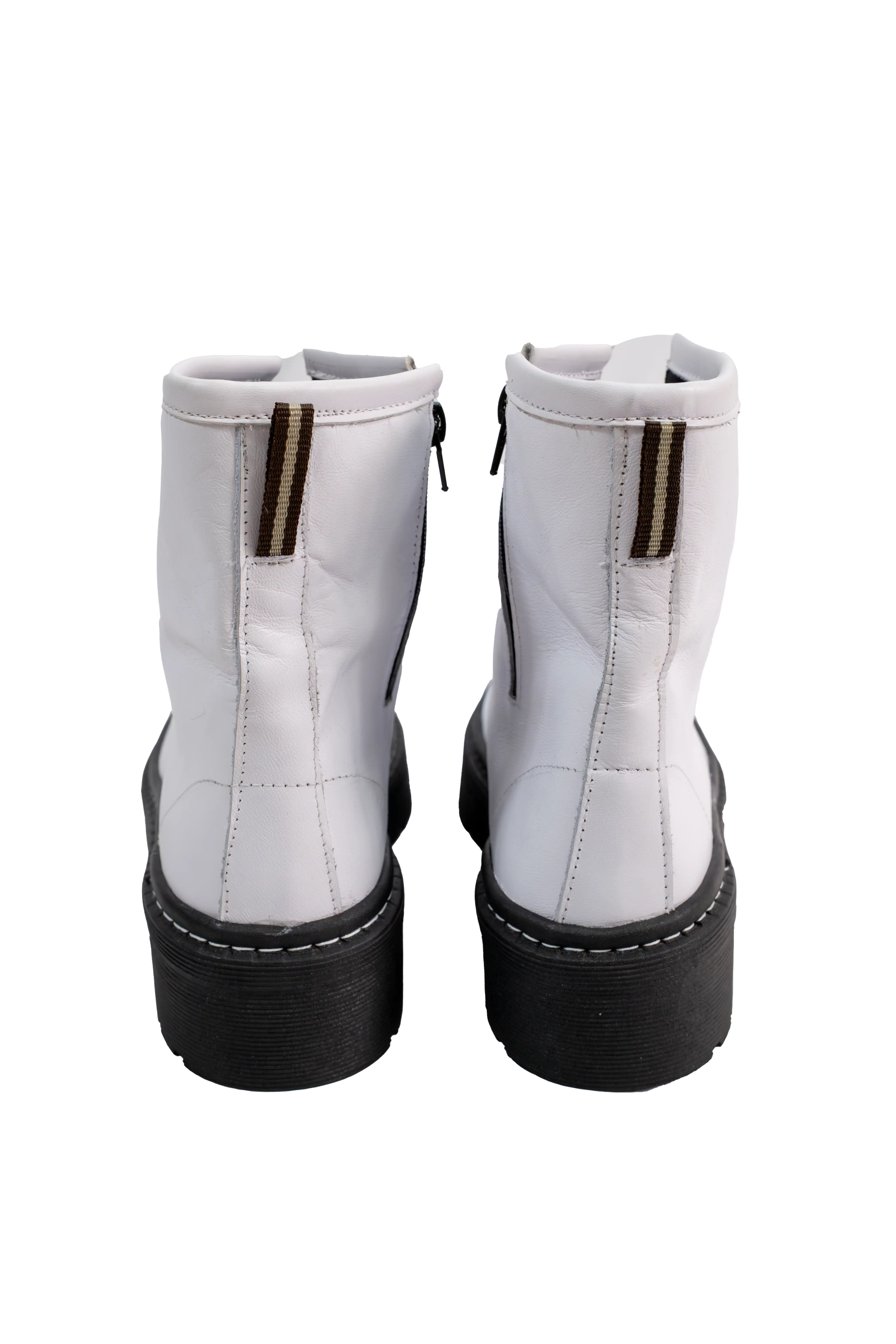 Bota Burn Cuero Cordon Blanco