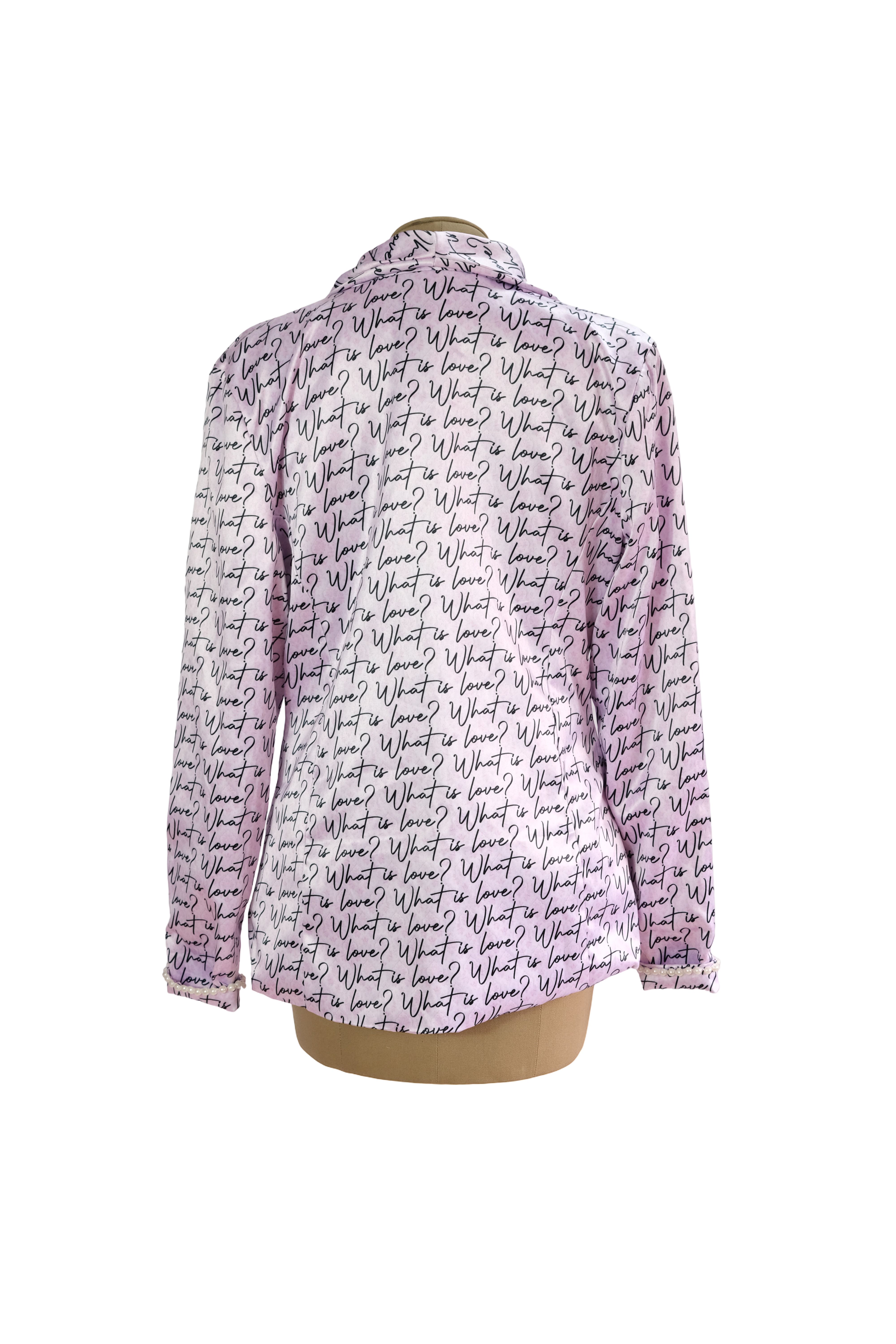Blazer Lila Estampado Letras
