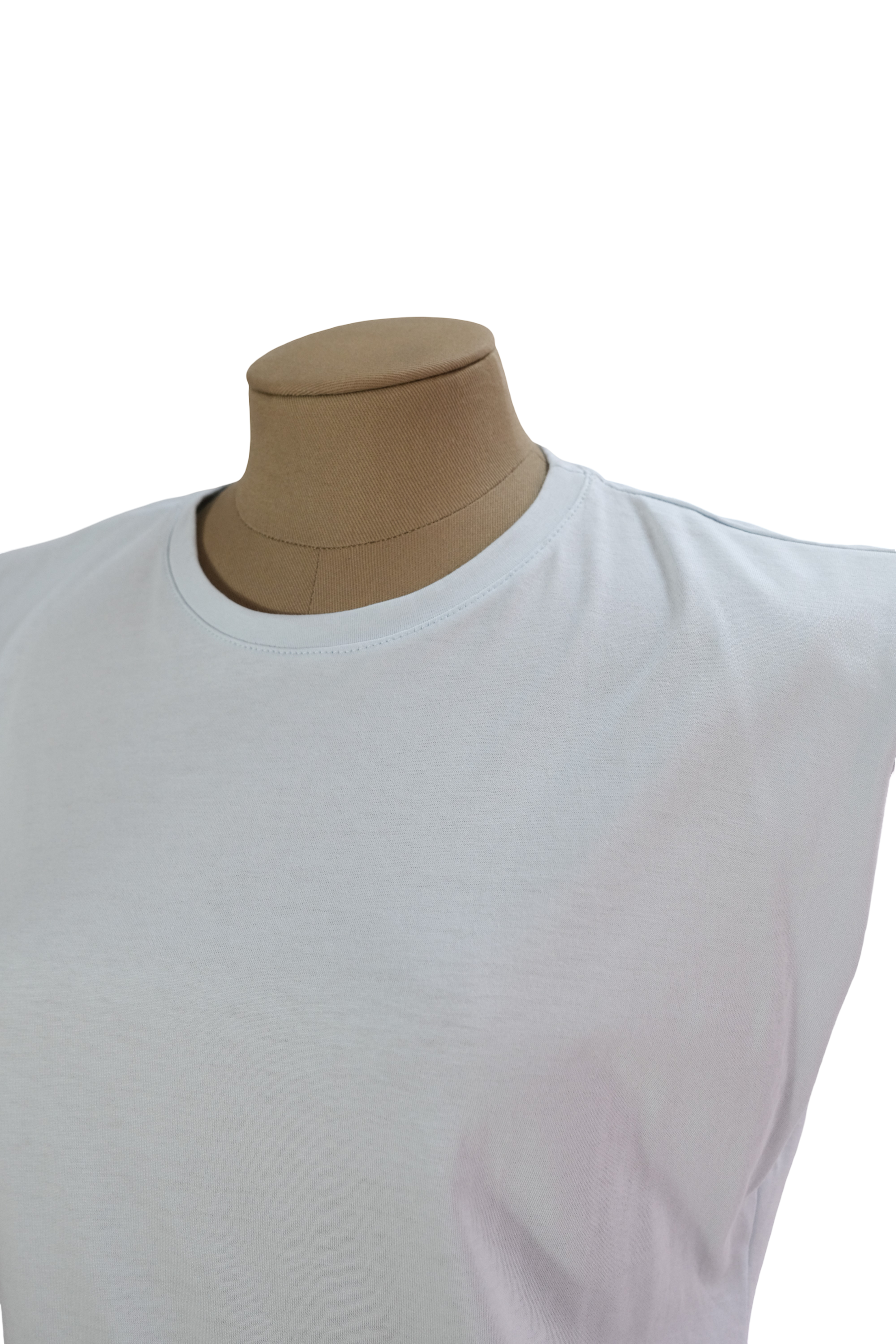 Camiseta Azúl Claro Pintada a Mano