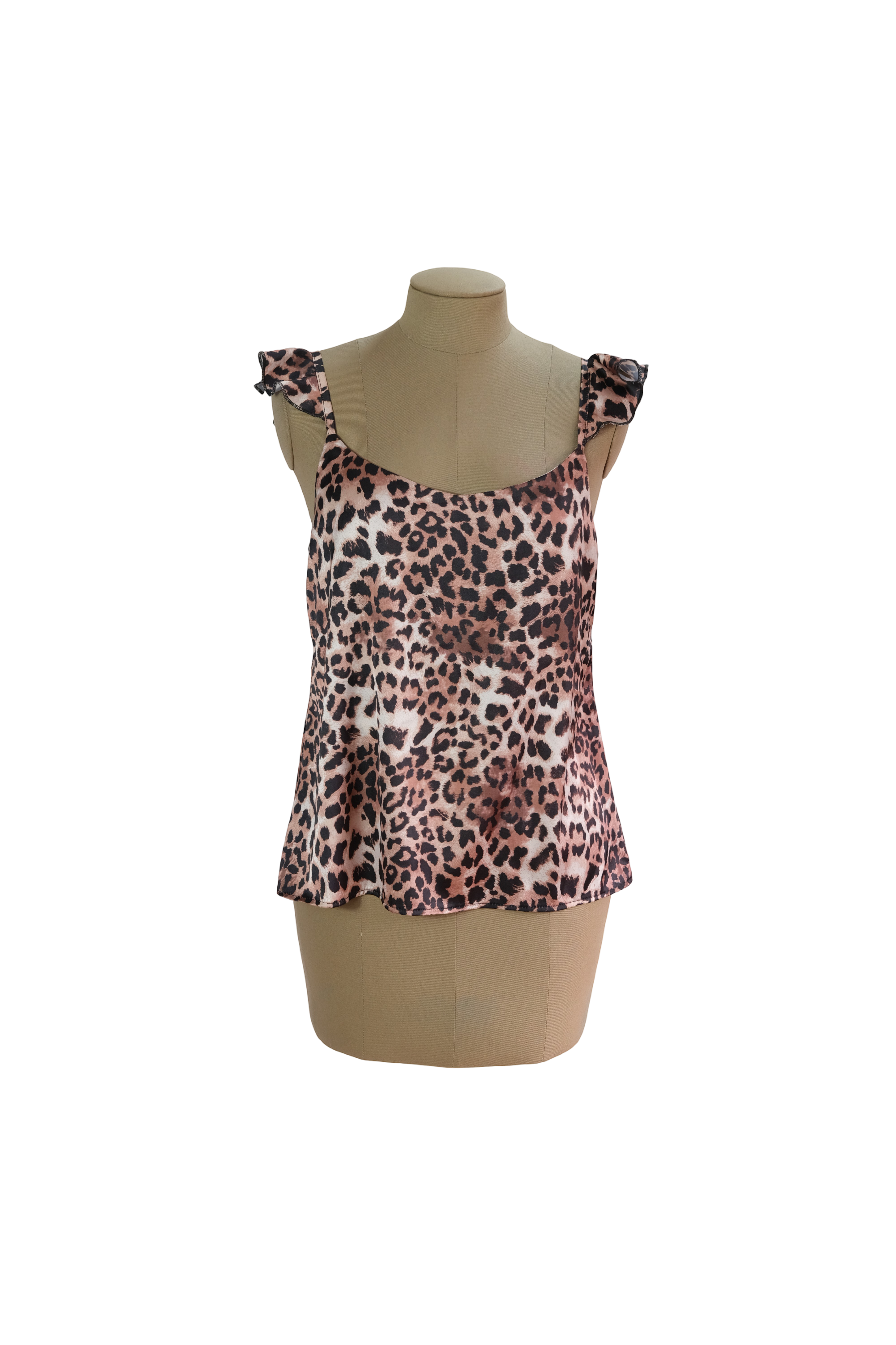 Blusa Sisa Animal Print Café Oscuro
