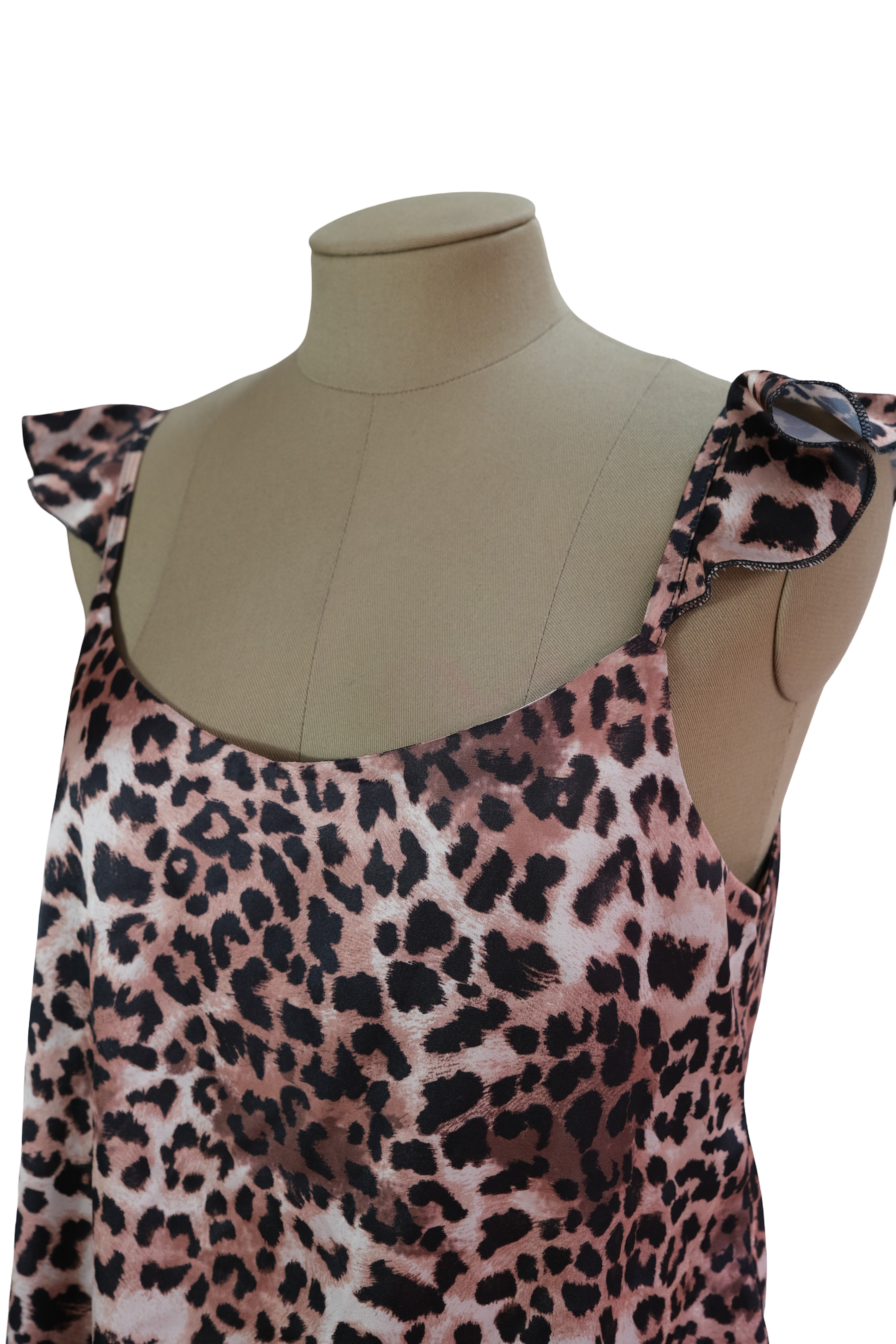 Blusa Sisa Animal Print Café Oscuro