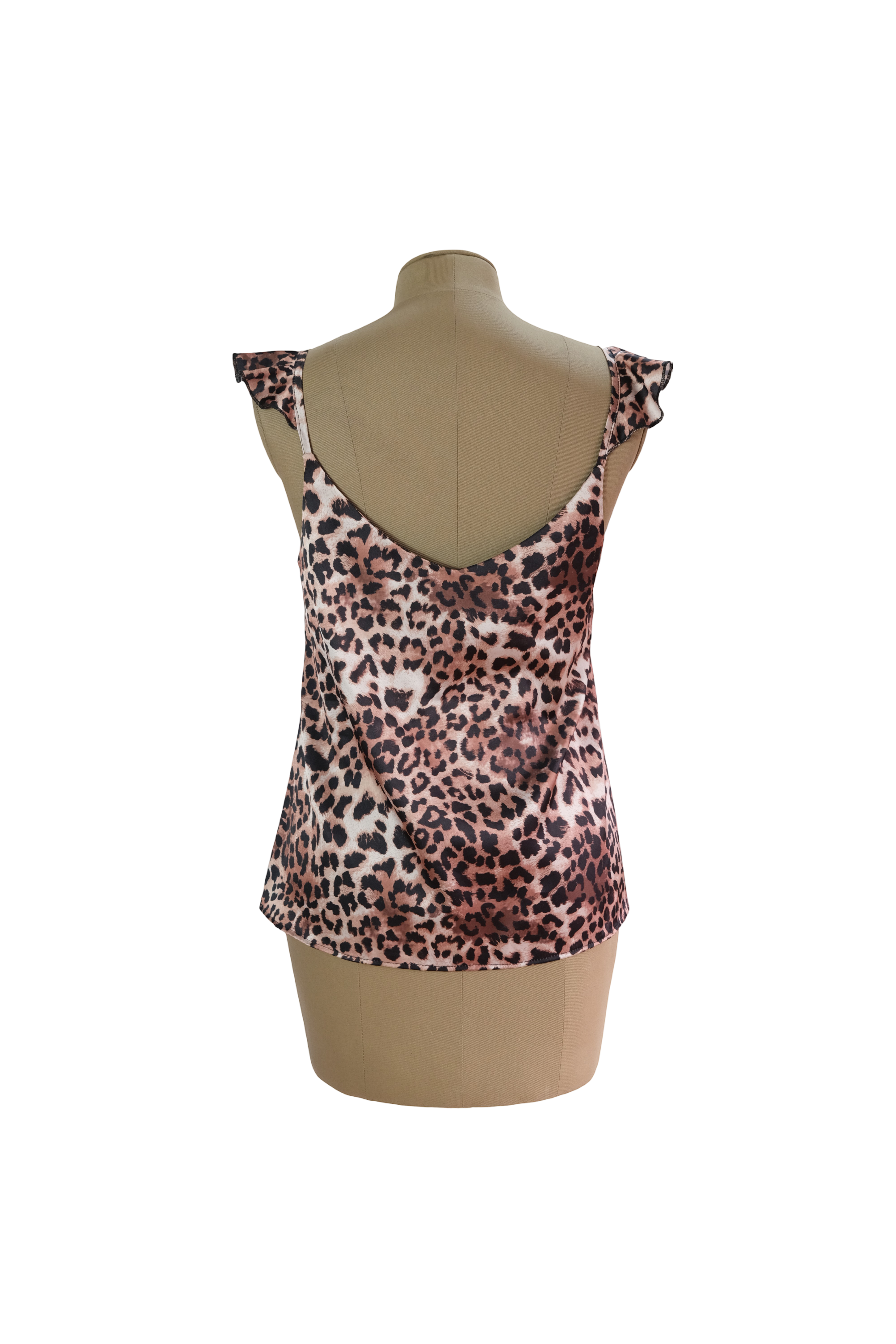 Blusa Sisa Animal Print Café Oscuro