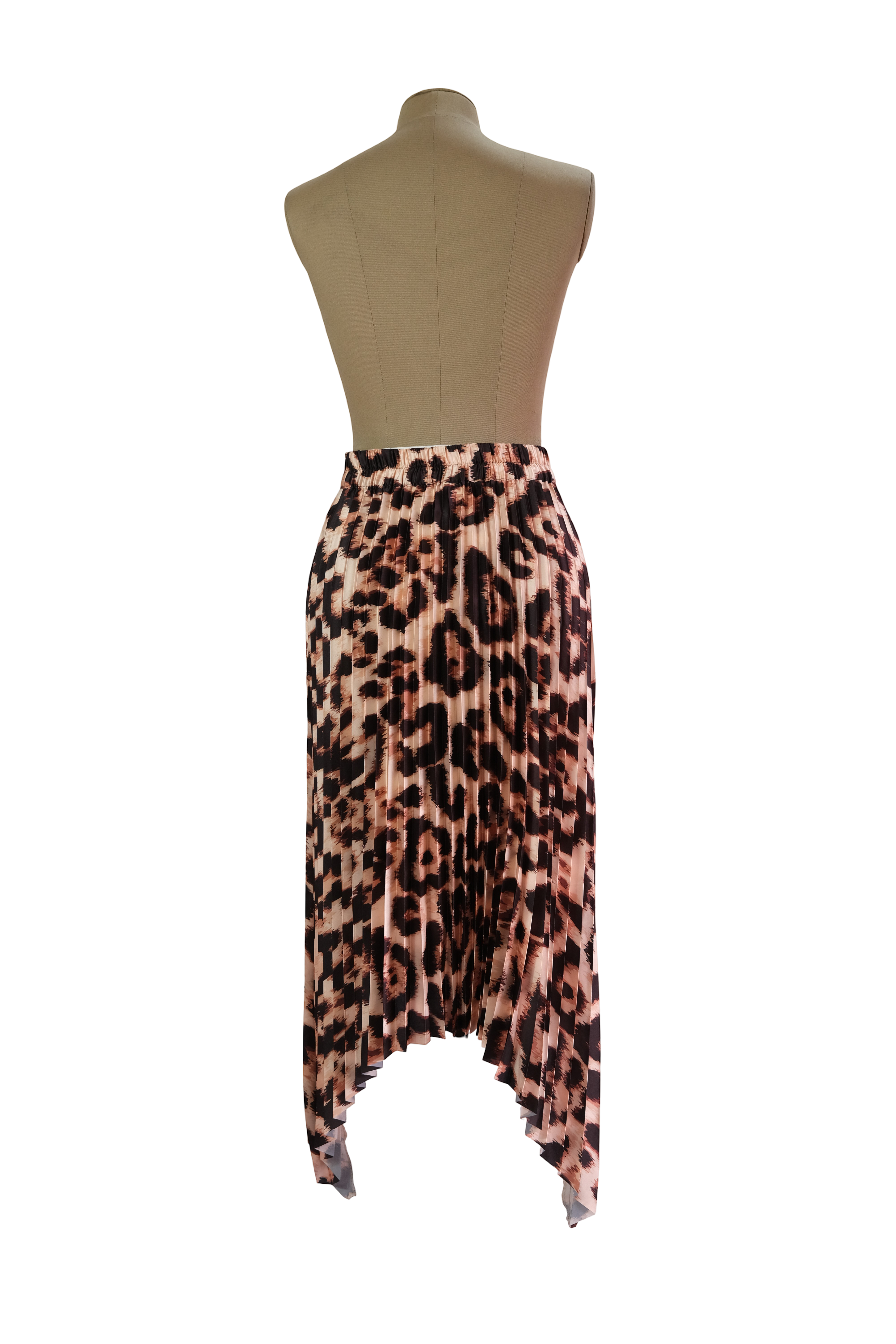 Flada Plisada Animal Print Café Claro