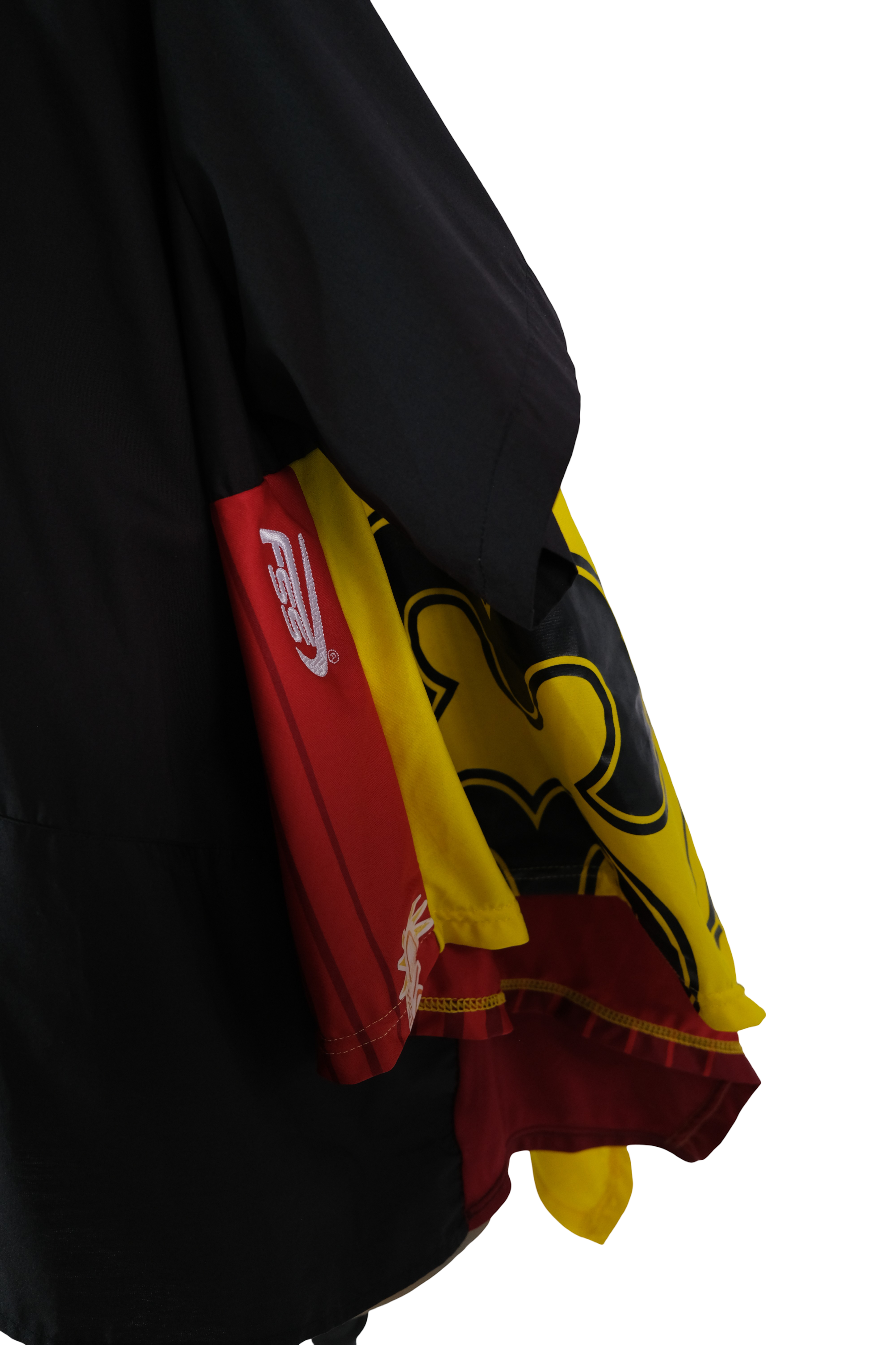 Camisa Amplia Negro Multicolor Deportivo