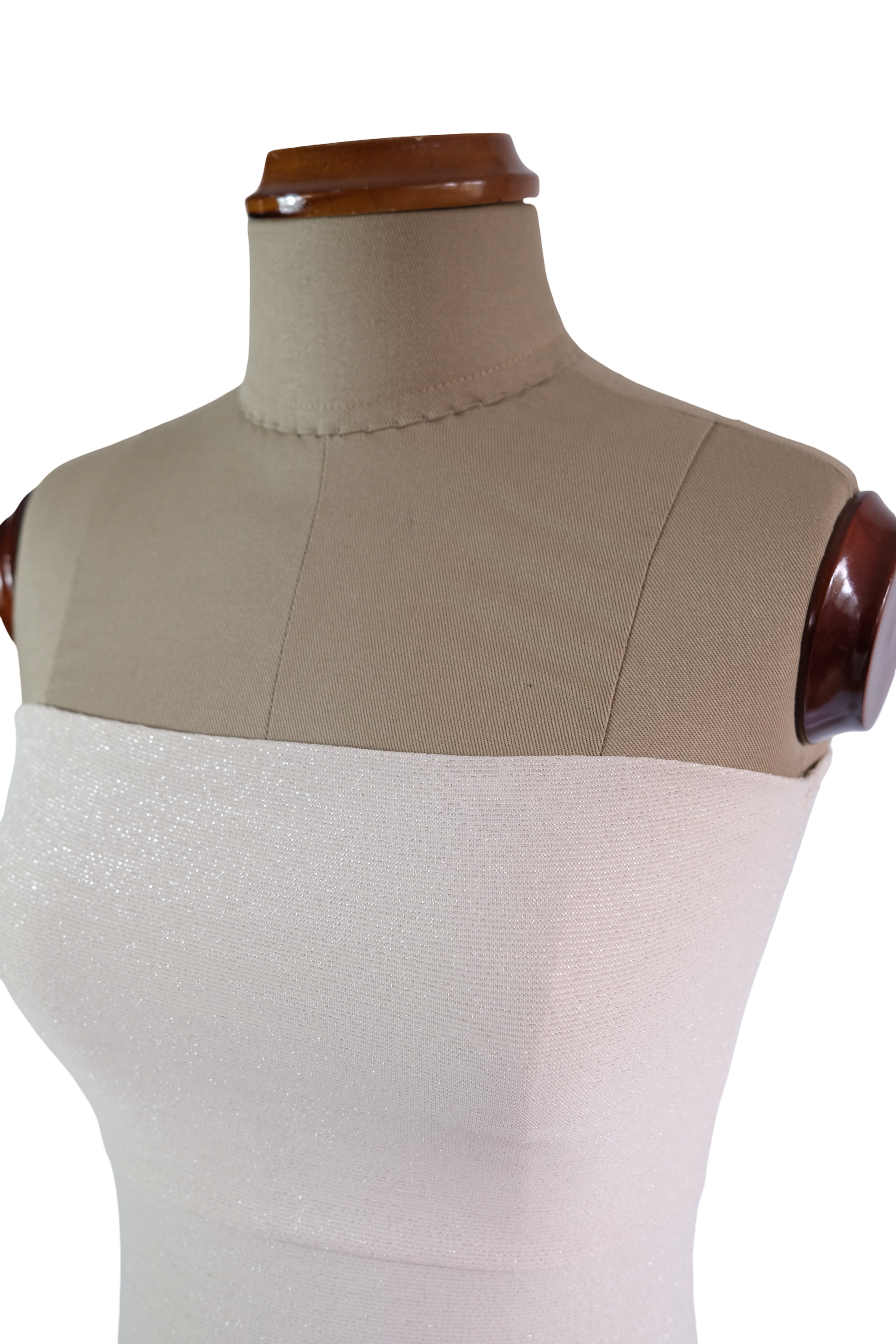 Top Straple Brillante Beige