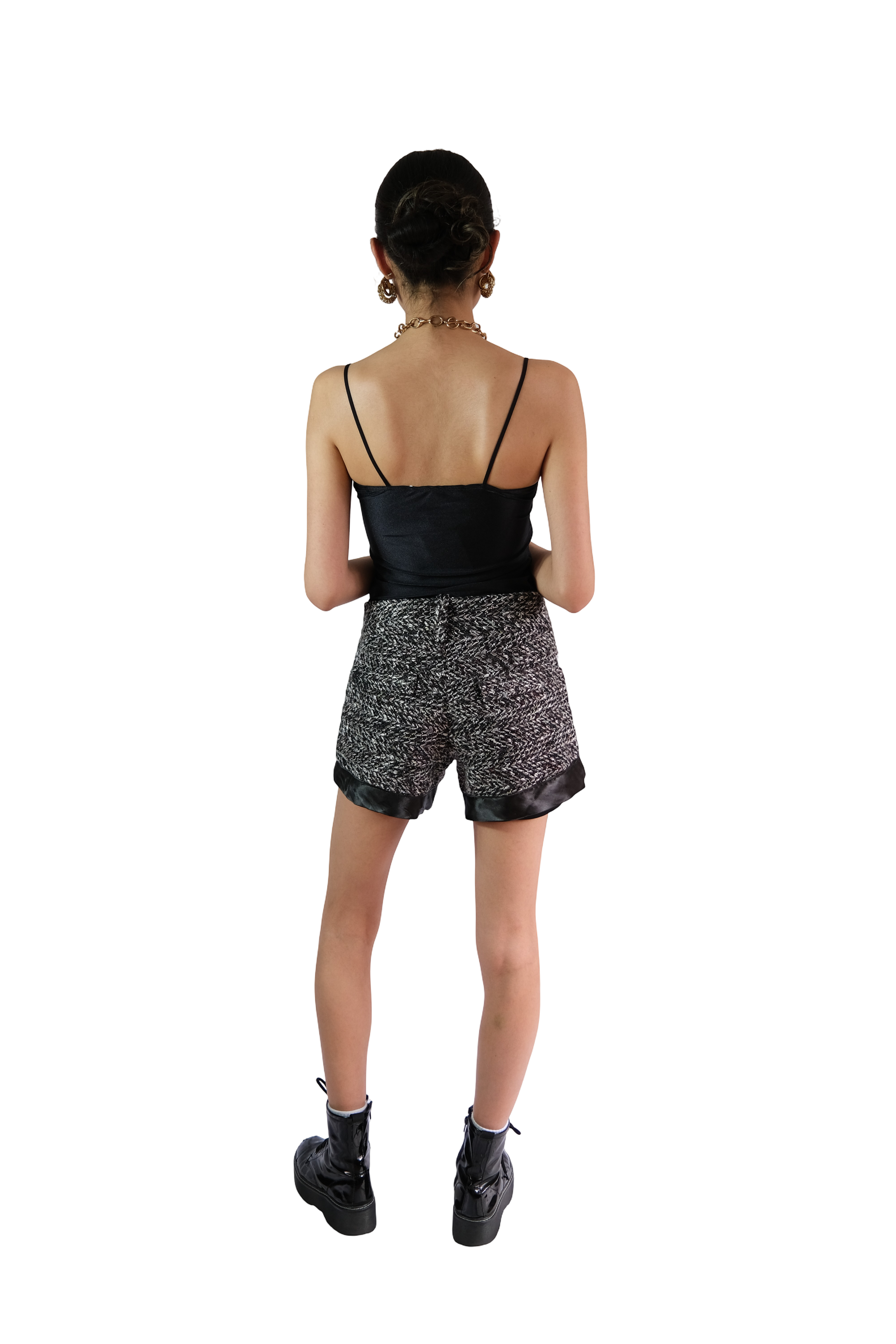 Short Tweed Gris