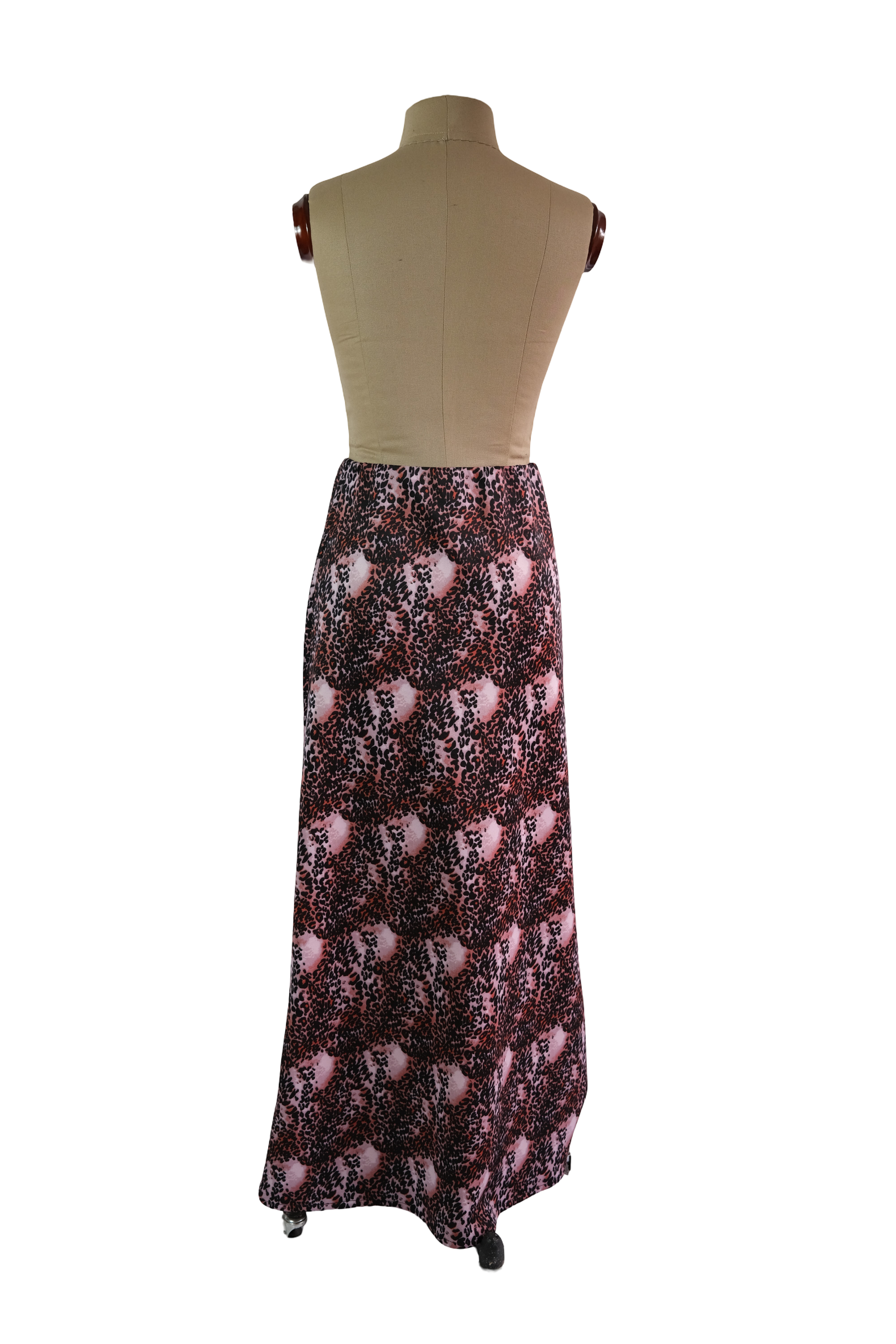 Falda Larga Animal Print Rosado