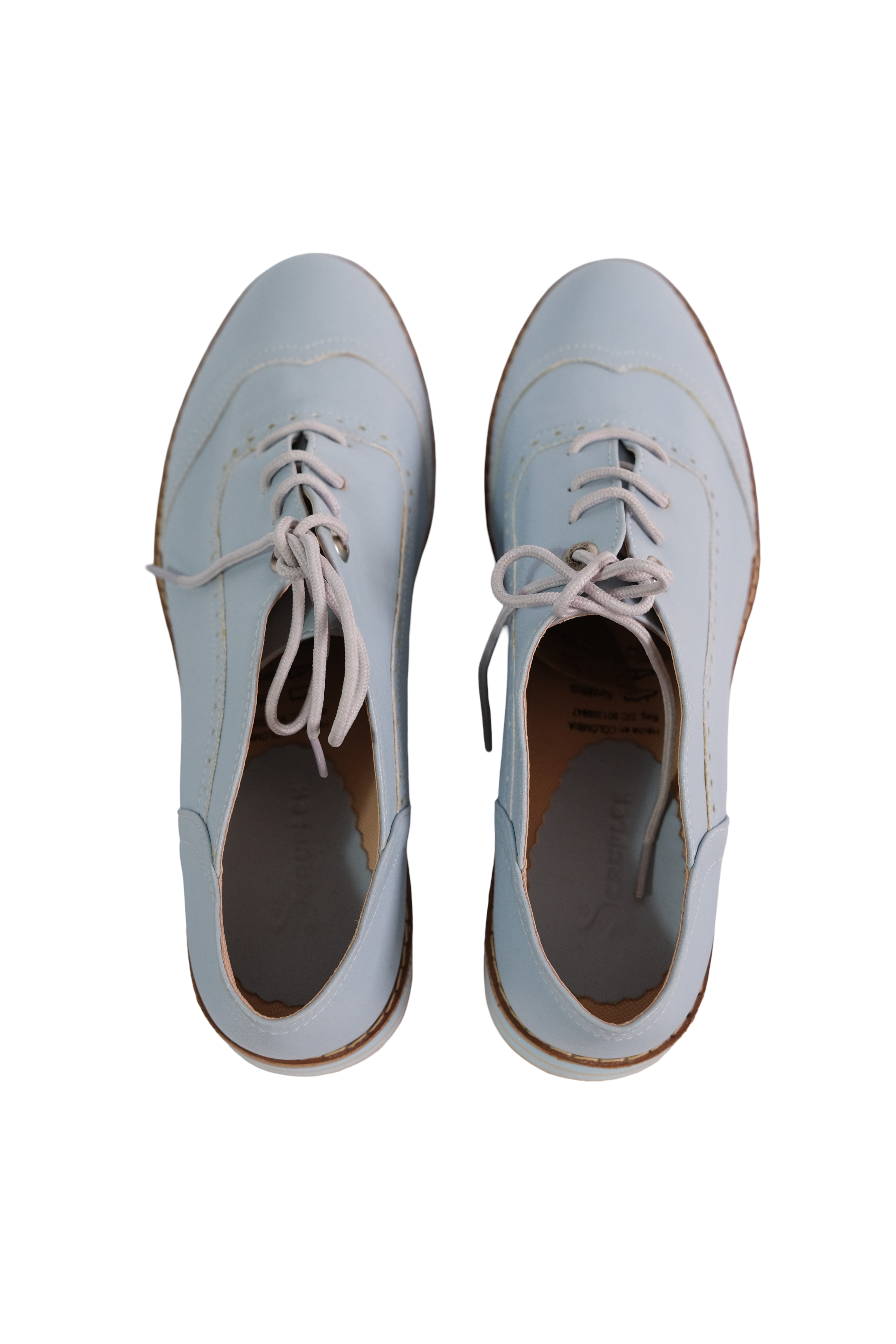 Mocasines Azúl Claro