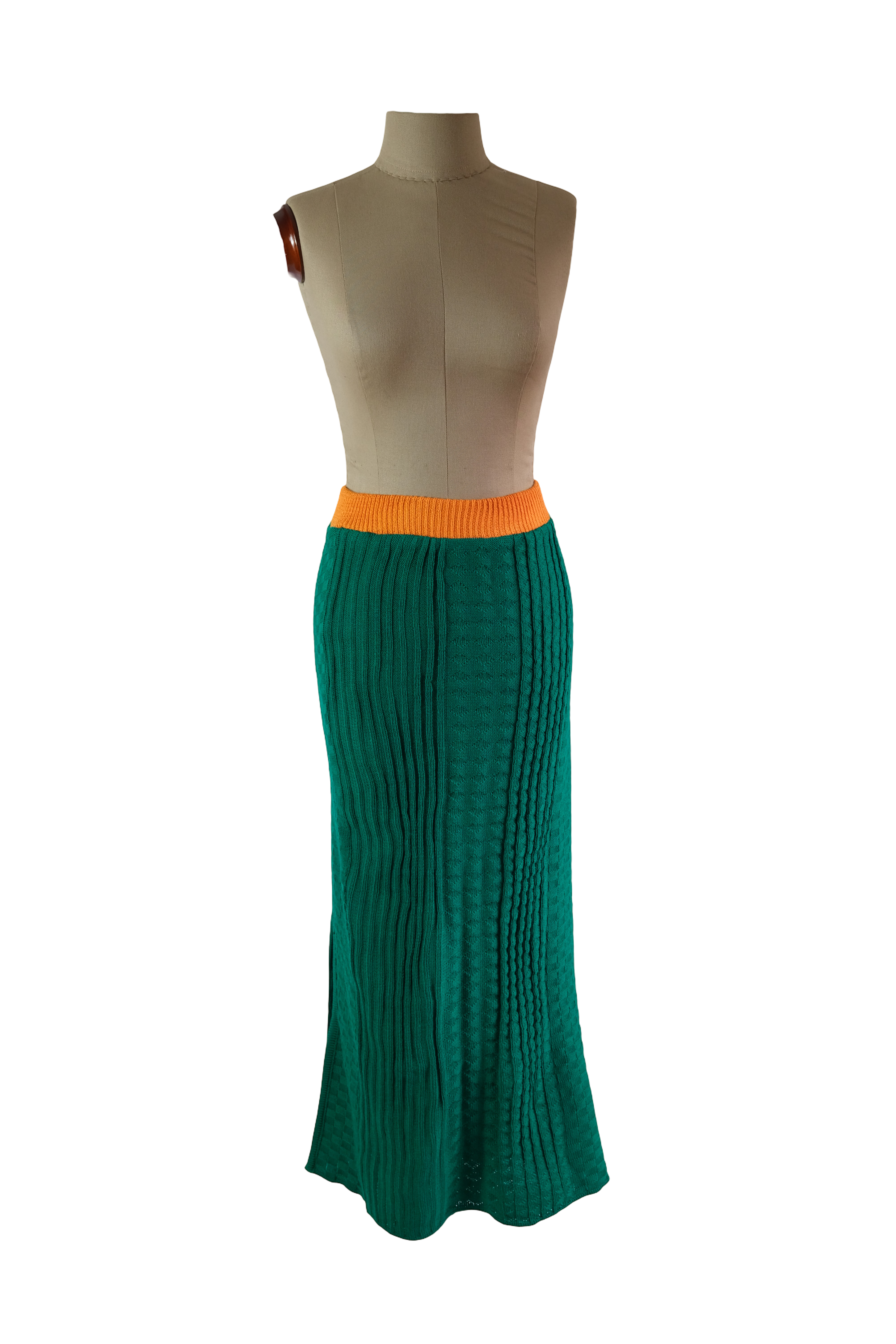 Falda Larga Archivo Verde