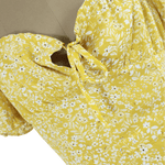 Vestido Amarillo Floral Talla M