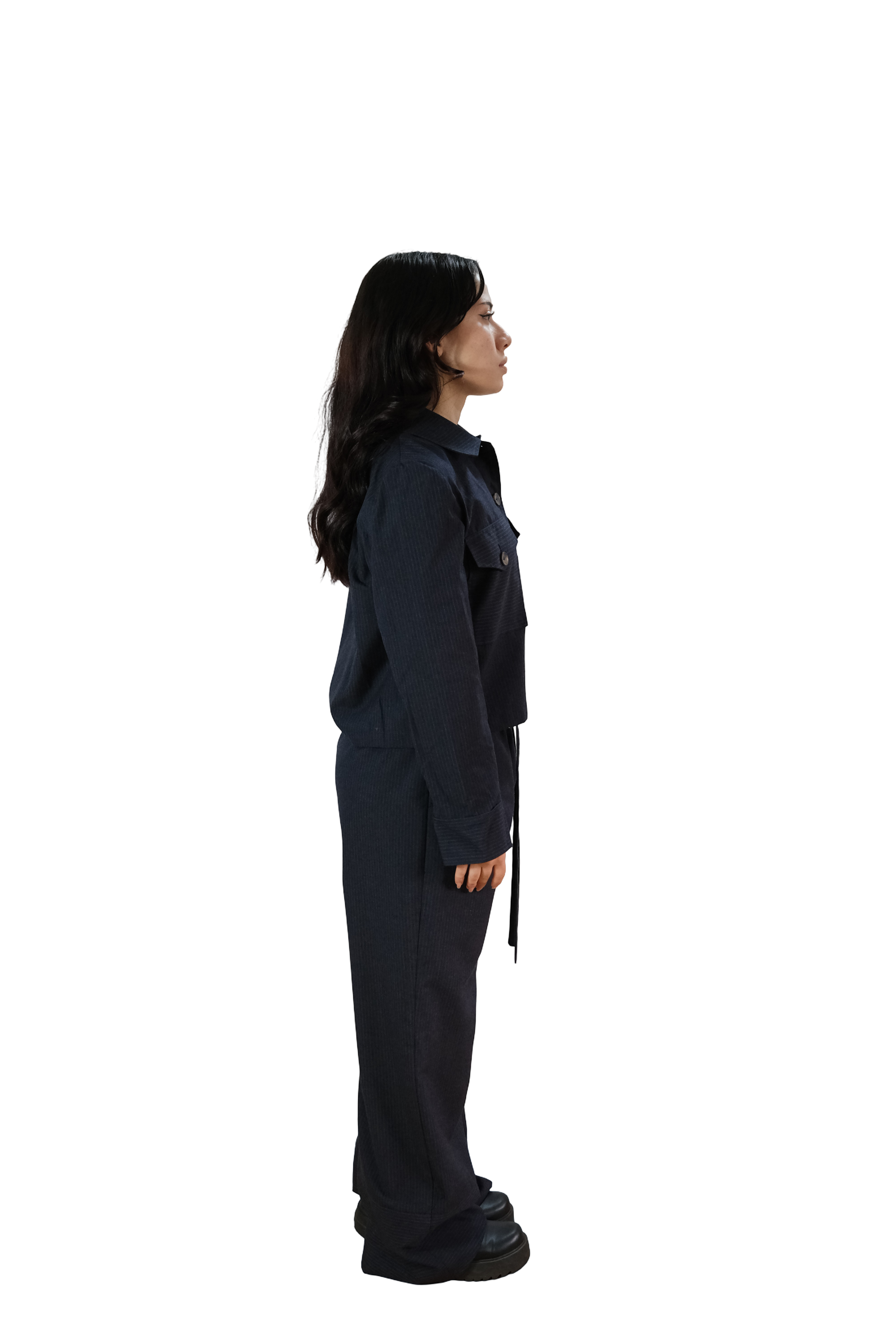 Chaqueta Rayas Azúl